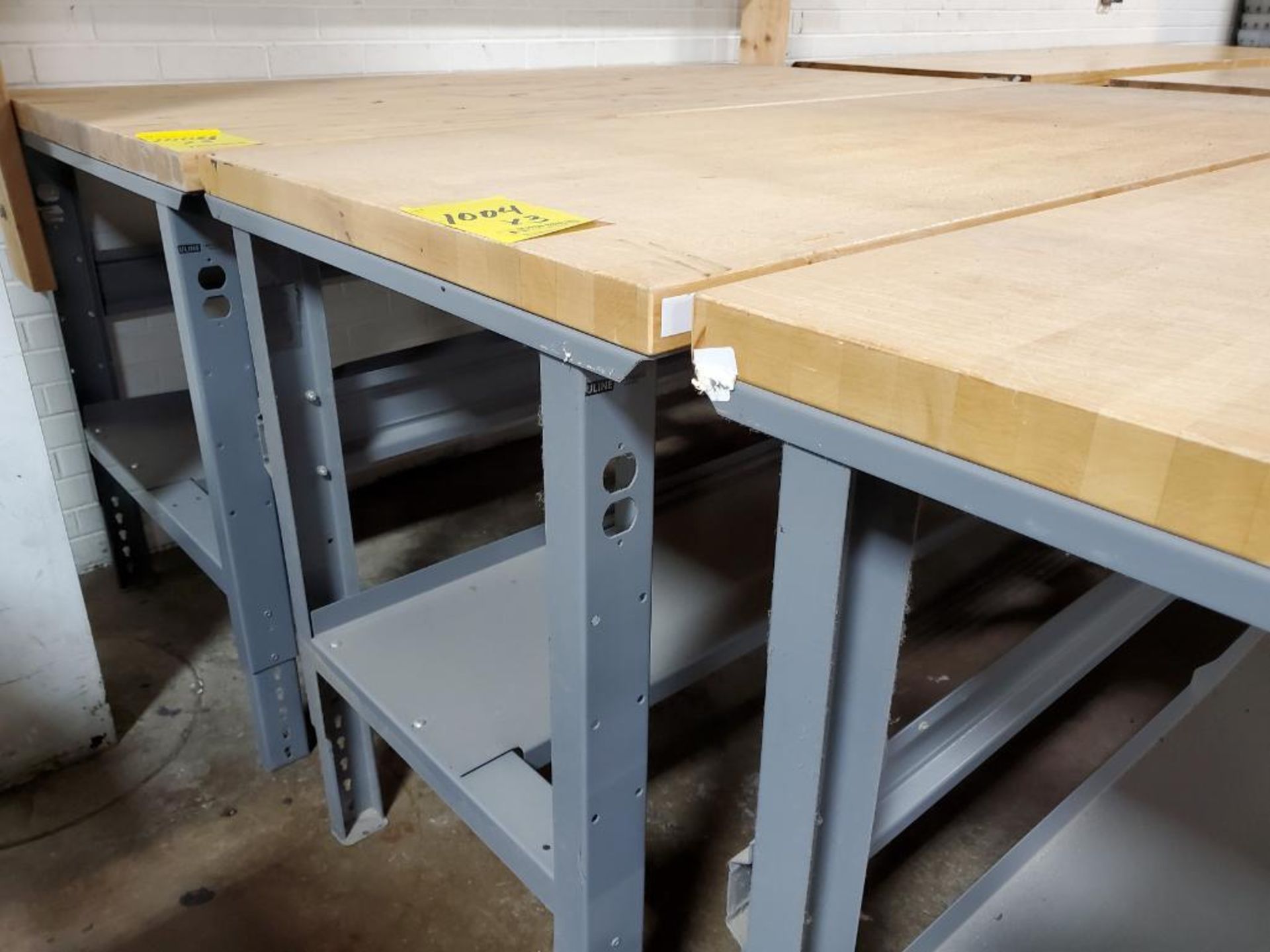 (3) BUTCHER BLOCK WORK BENCHES, 30''W X 6'L X 3'T - Image 3 of 4