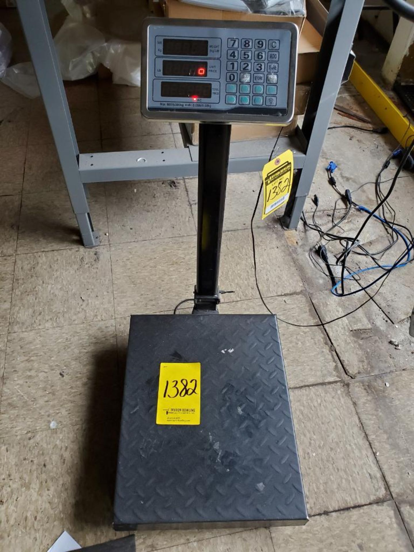 TCS-300KG PRICE SCALE, 110 V., 300 KG MAX WEIGHT, S/N 169434 - Image 3 of 4
