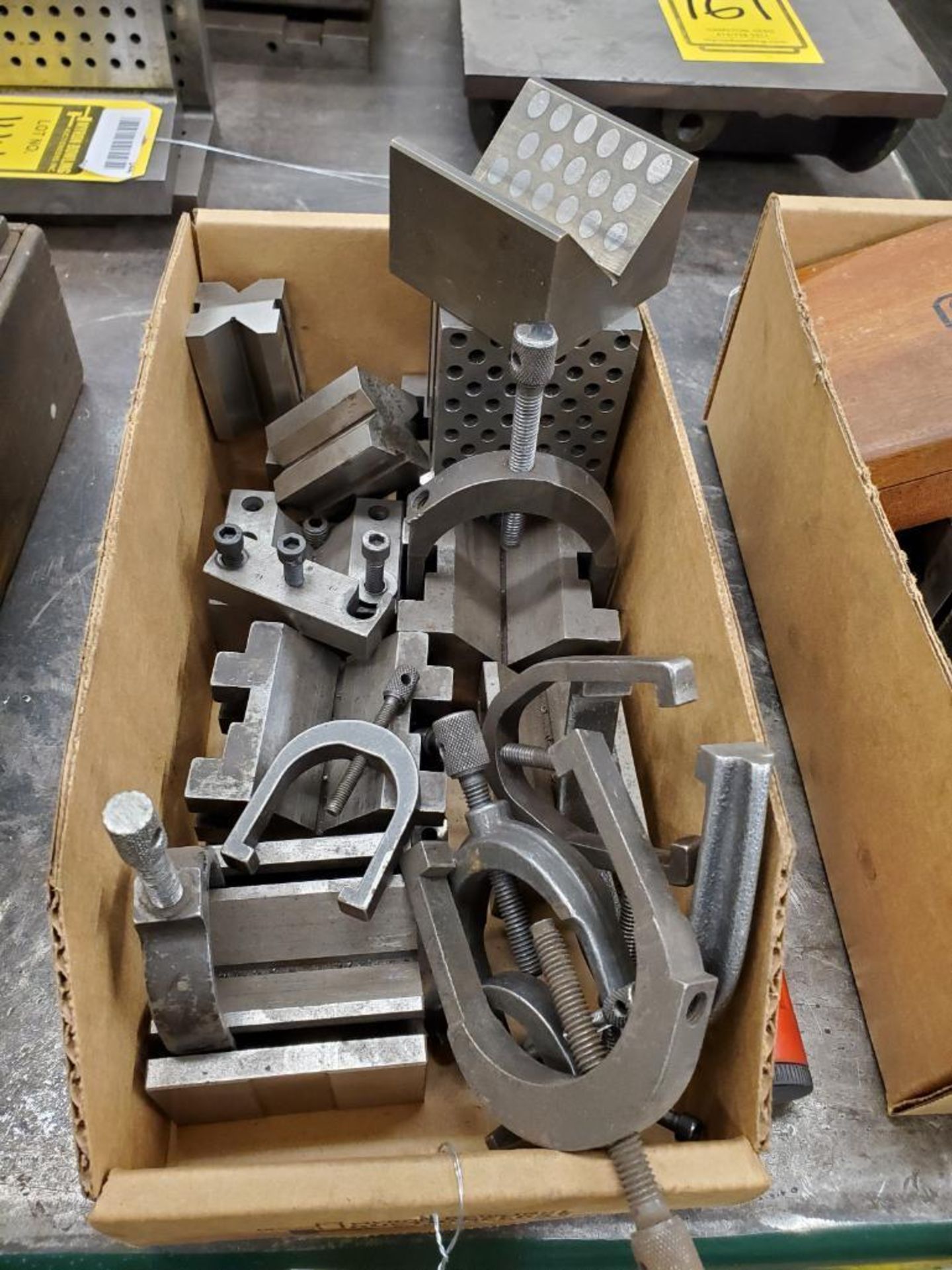 LOT OF PRECISION V-BLOCKS AND SADDLE CLAMPS