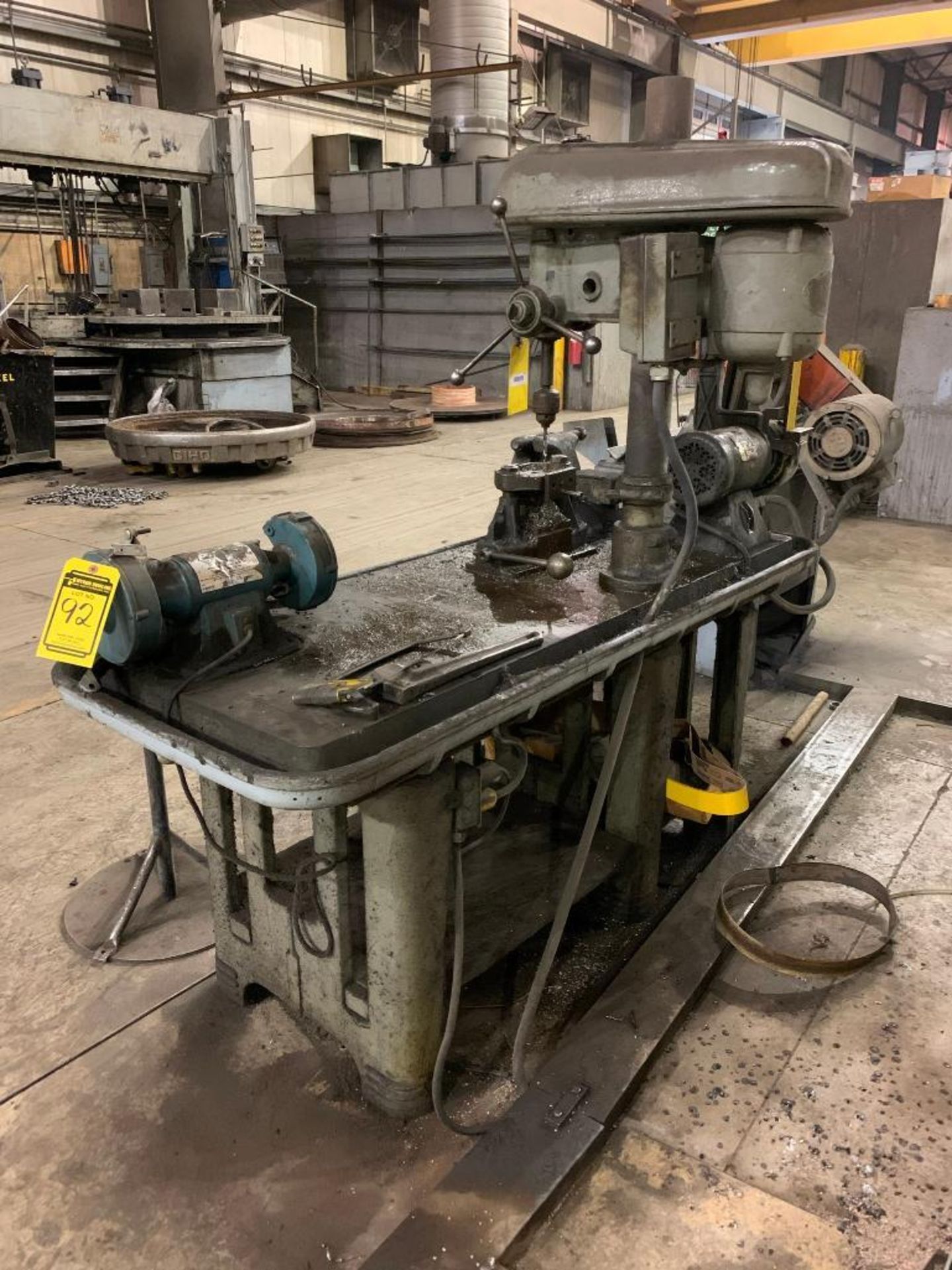 BENCH MOUNTED DRILL PRESS, 30'' X 72'' TABLE - Image 2 of 2