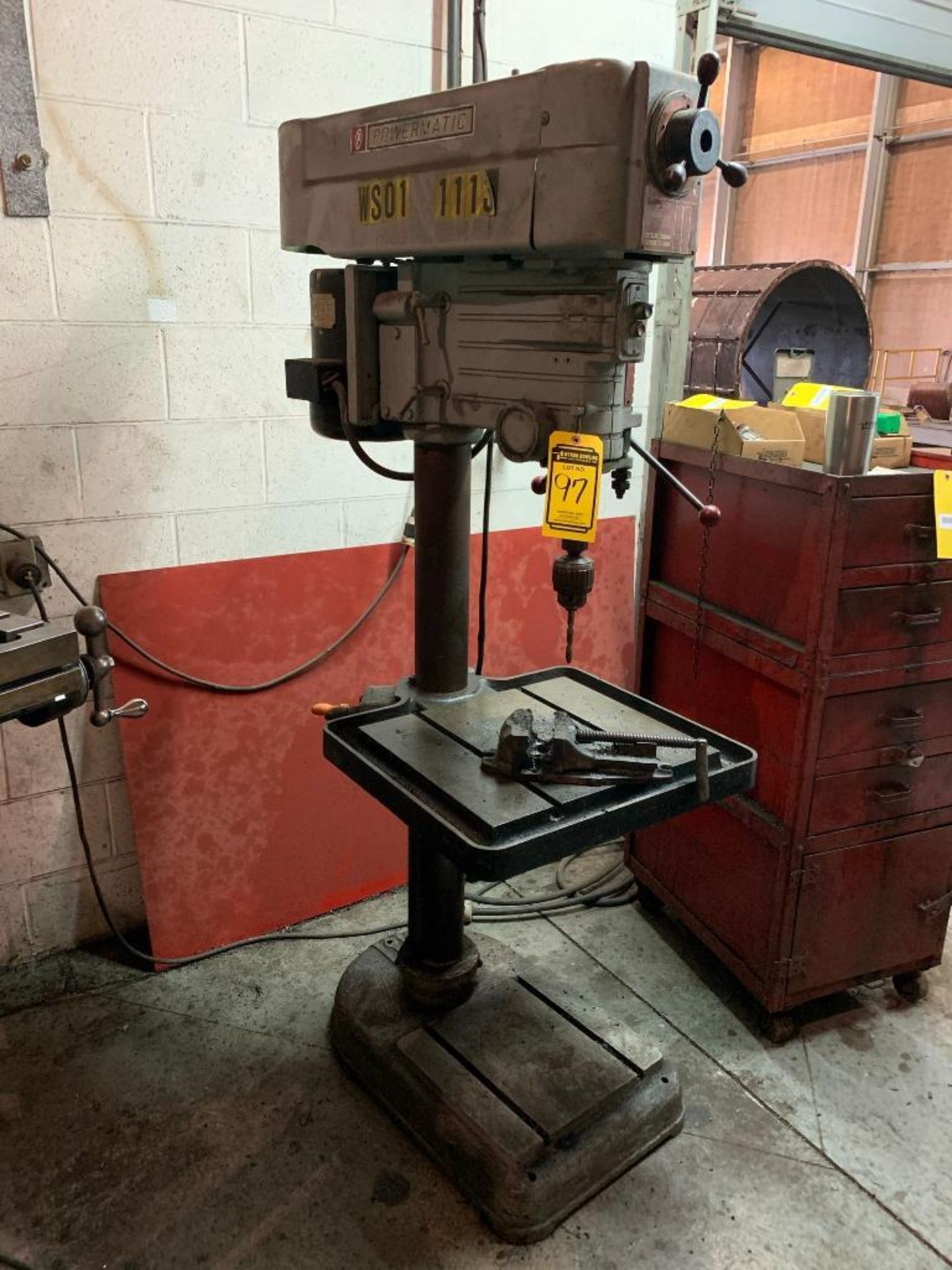 POWERMATIC MODEL 1200 DRILL PRESS, S/N 66-957, 1 HP., 208-220/440, 3-PHASE - Image 2 of 3