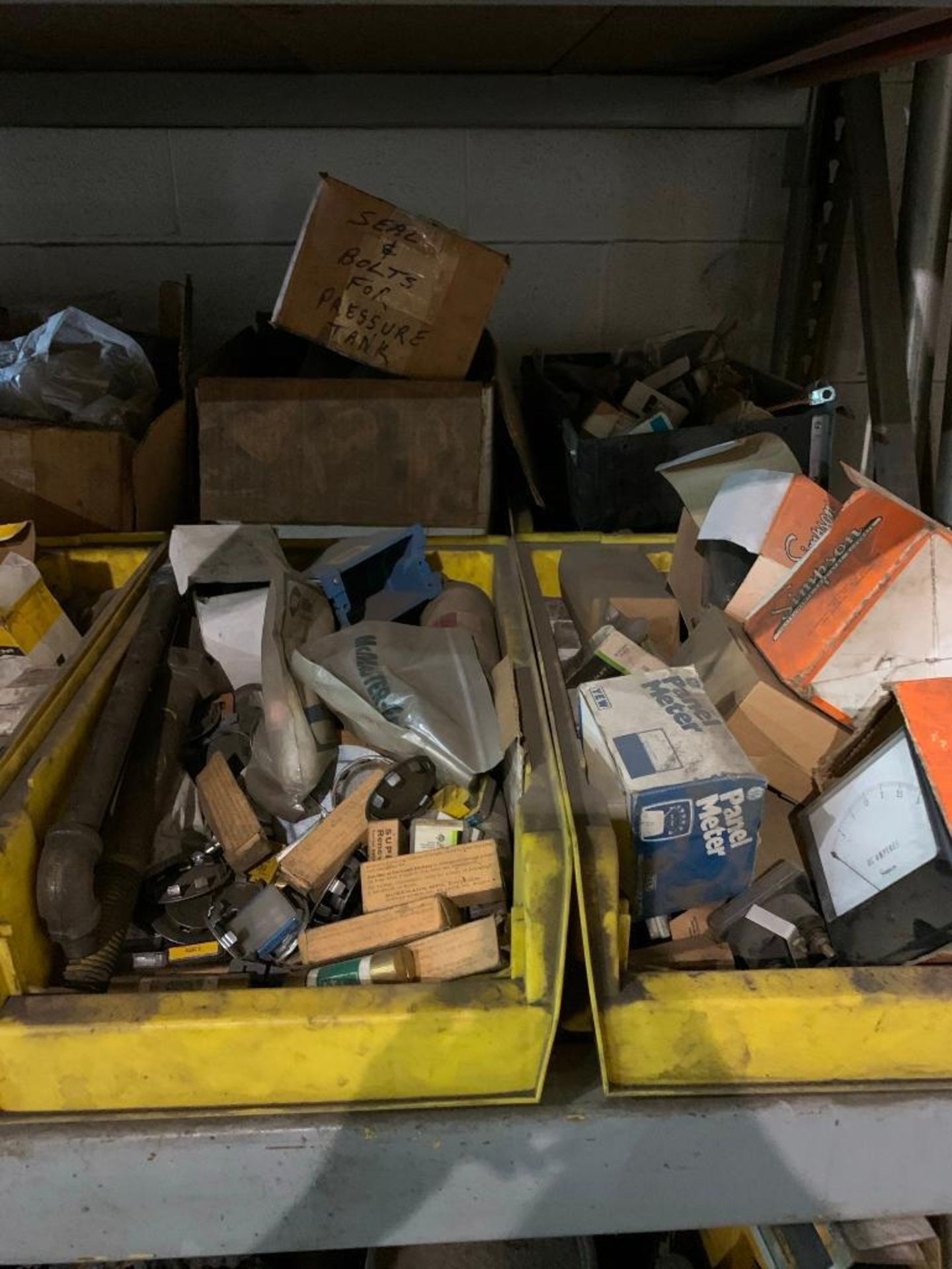 CONTENTS OF (1) SECTION OF PALLET RACK: LOVEJOY COUPLINGS, PILLOW BLOCKS, ELECTRICAL FITTINGS, AIR F - Image 5 of 13