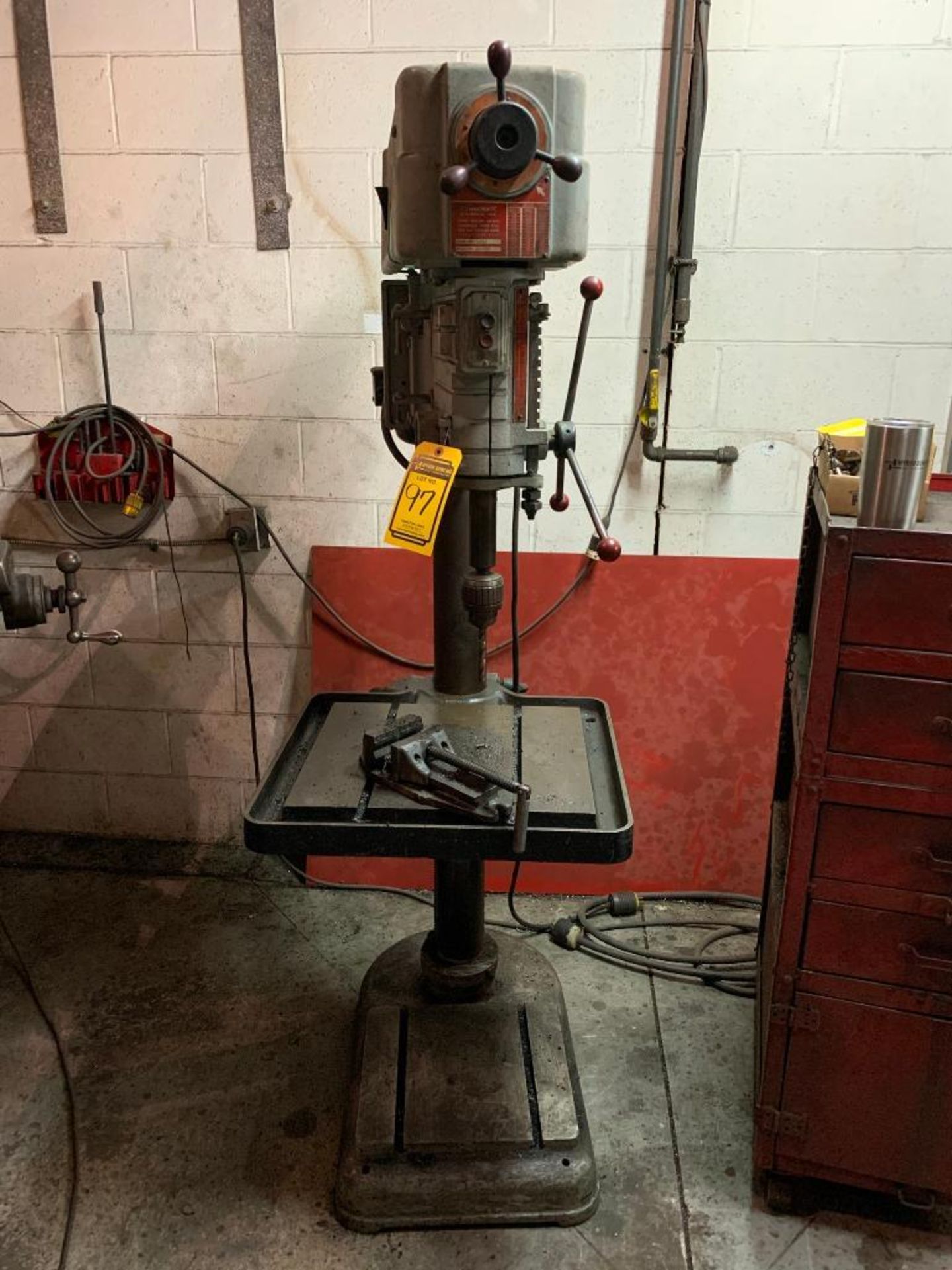 POWERMATIC MODEL 1200 DRILL PRESS, S/N 66-957, 1 HP., 208-220/440, 3-PHASE