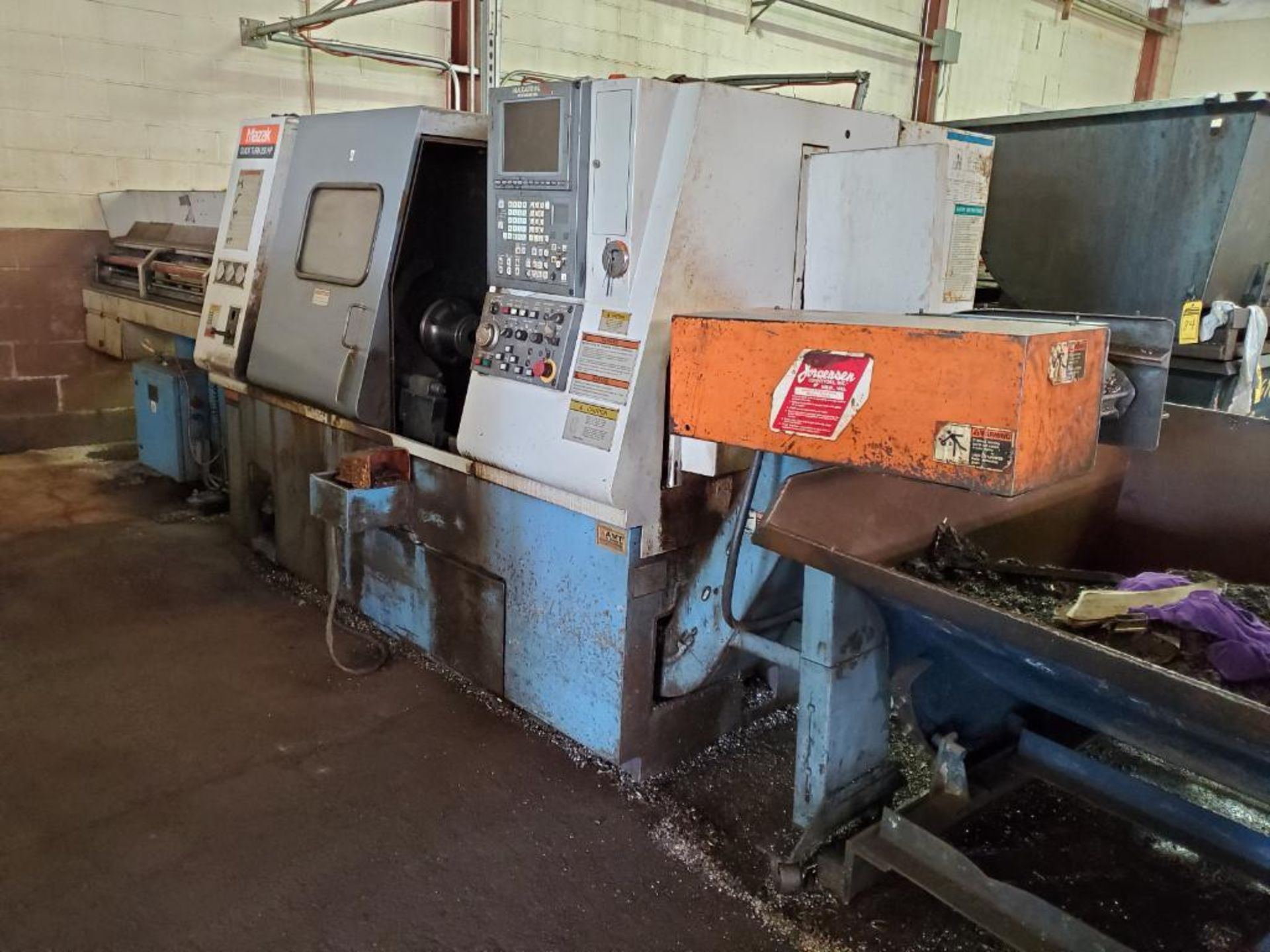 1999 MAZAK QUICK TURN 250 HP HORIZONTAL CNC LATHE WITH LEXAIR MULTI-FEED SHORT MAG BAR FEED, MODEL - Image 11 of 12