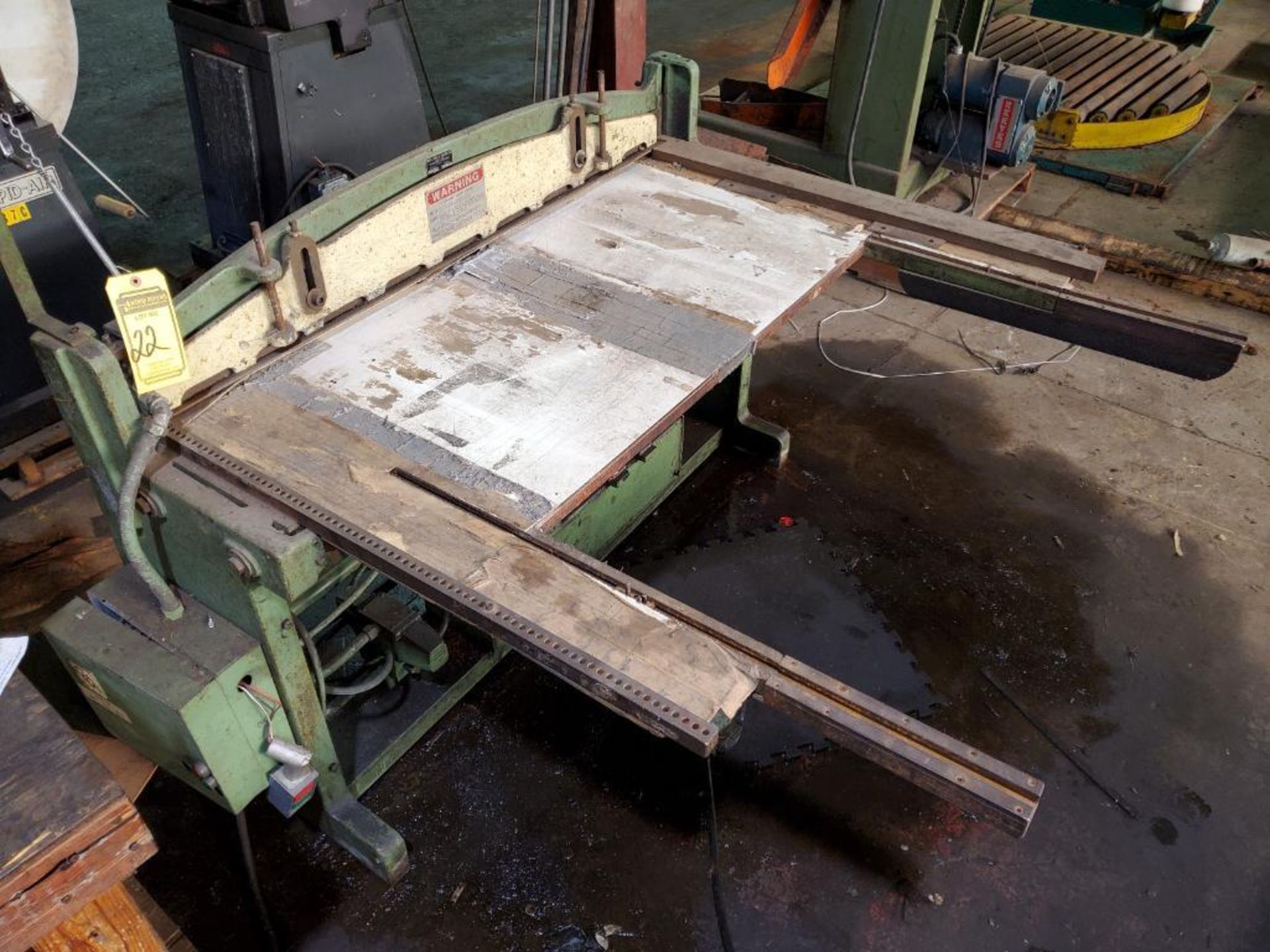 PECK, STOW & WILCOX HYDRAULIC SHEAR, MODEL PH-52, S/N 1/76, 48" X 16 GA. SHEAR CAPACITY, FOOTSWITCH - Image 11 of 11