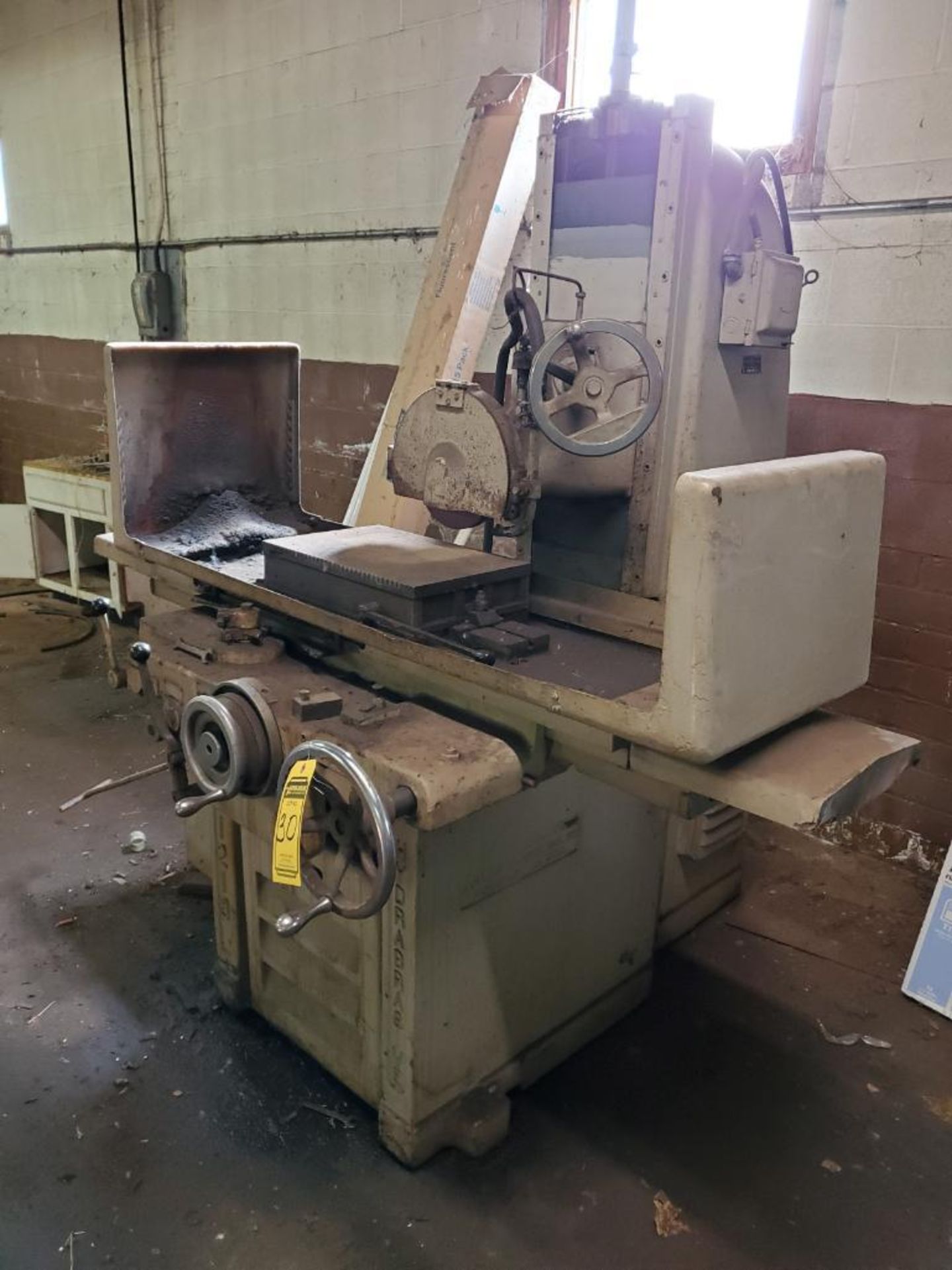 ABRASIVE MACHINE TOOL COMP. HYDRAULIC SURFACE GRINDER, MODEL 1218, 18" X 12" PERMANENT MAGNETIC