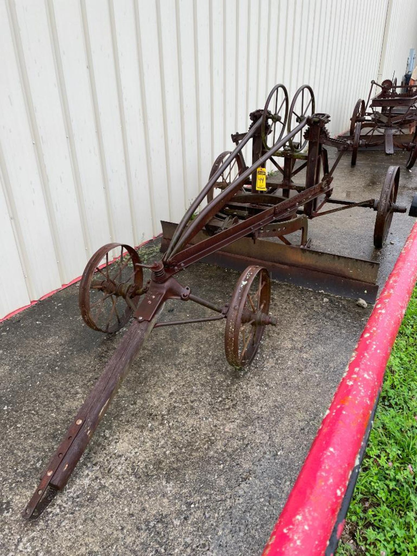 Adams Road Patrol Horse Drawn Grader, Mfs. By J.D. Adams & Co. Indianapolis Ind. USA, NO. 3