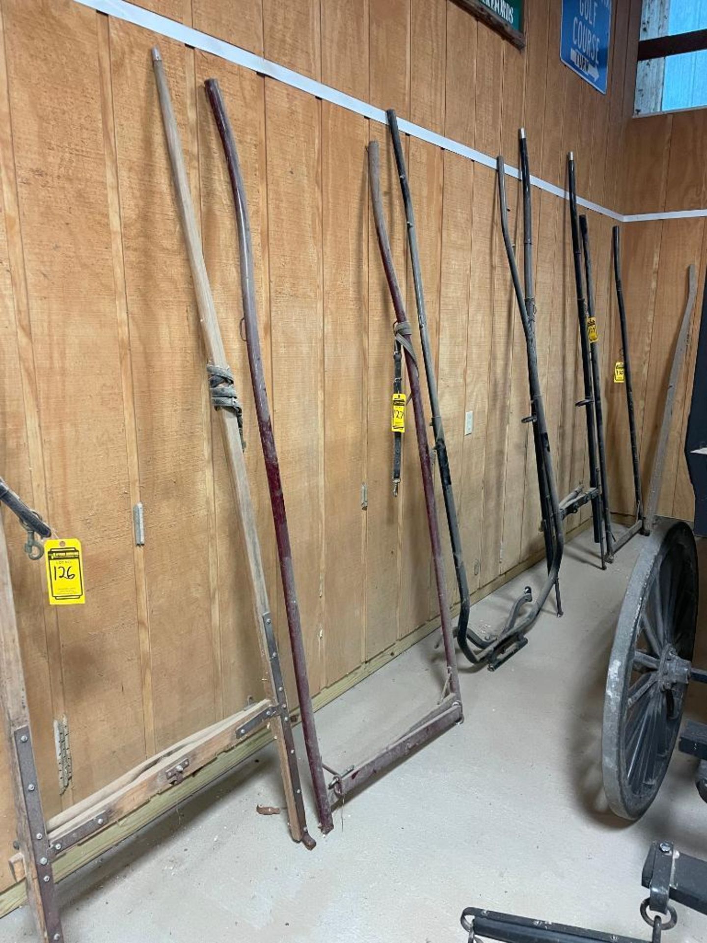 8' Steel Buggy Shaft, 36'' Outside Hitch Pins