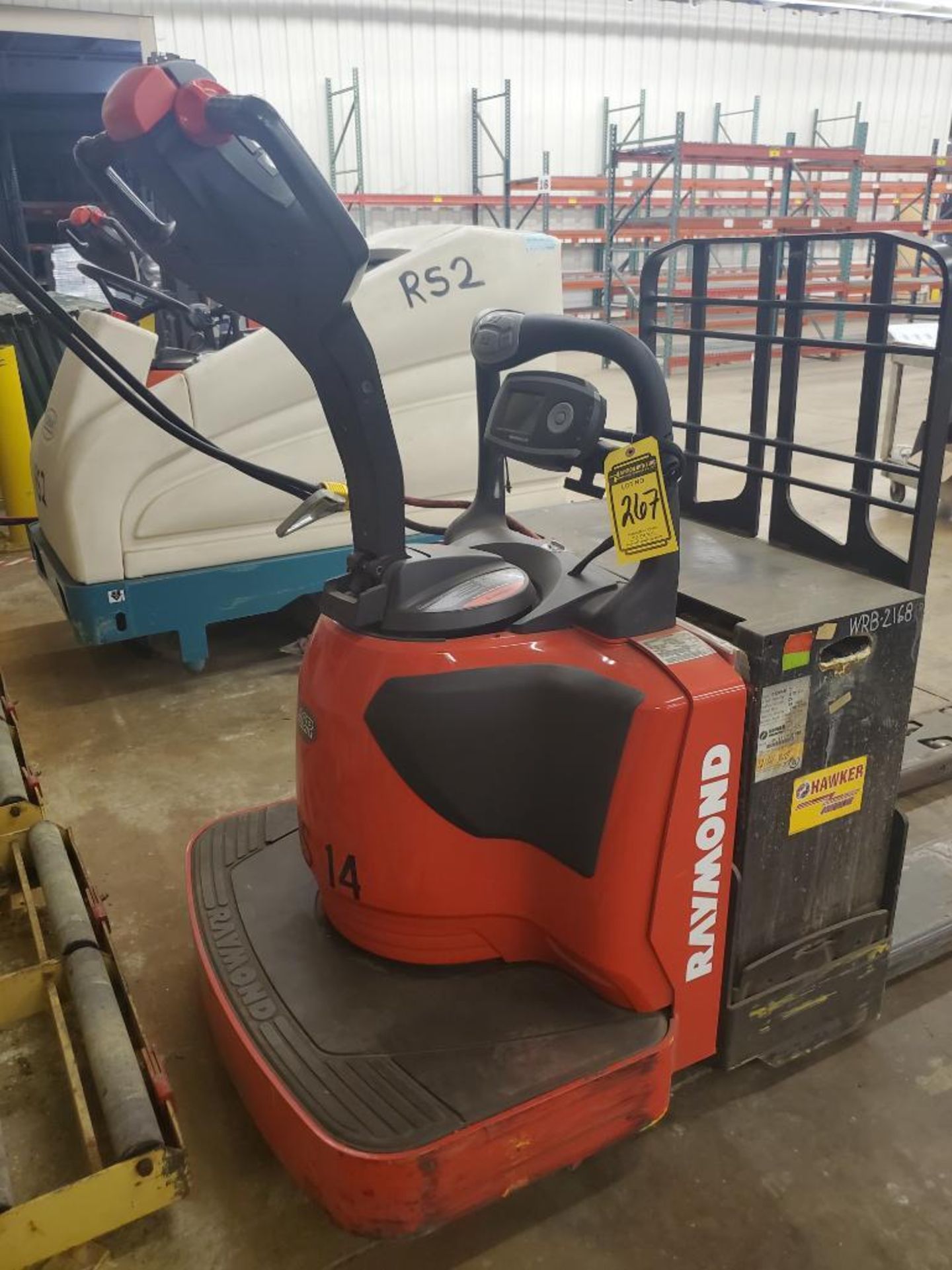 2015 RAYMOND 6,000 LB. CAPACITY ELECTRIC PALLET JACK; MODEL 8410, S/N 841-15-28373, 24-VOLTS, WITH - Image 2 of 5