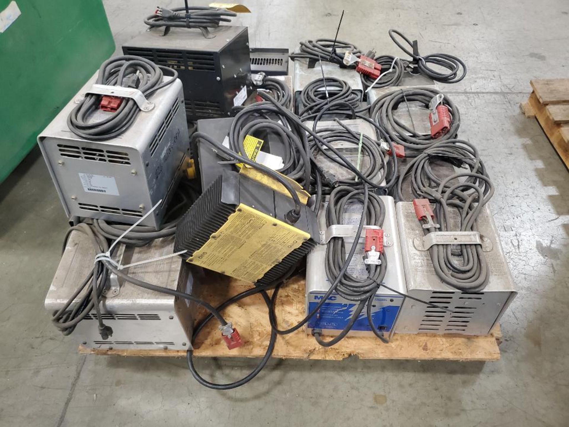 SKID OF ASSORTED BATTERY CHARGERS - Image 2 of 2