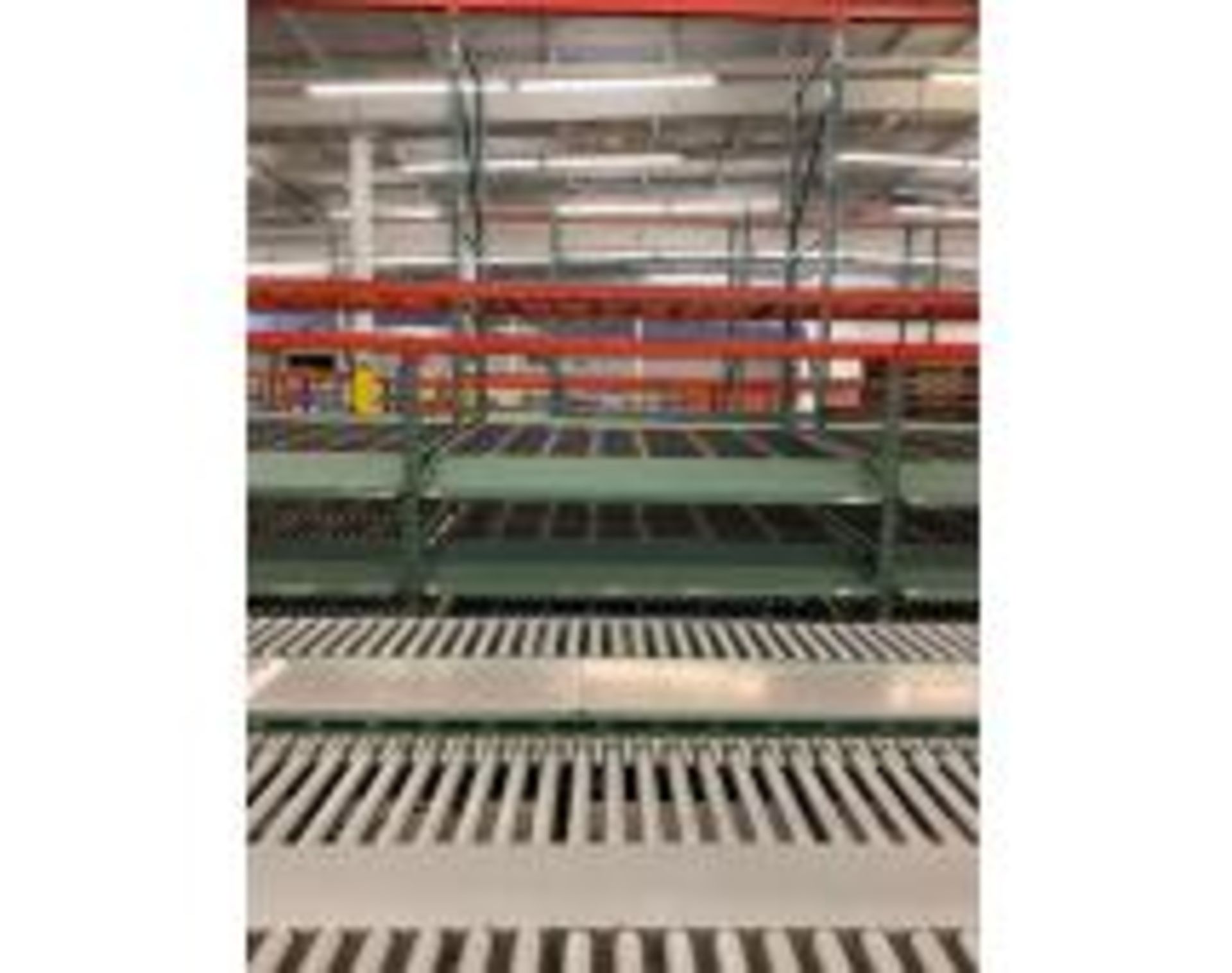 CARTON FLOW; (52) BAYS, 3-LEVELS PER BAY, BAY MEASURES 8' X 8' DEEP, INCLUDES ALL ROLLERS, IMPACT - Image 2 of 8