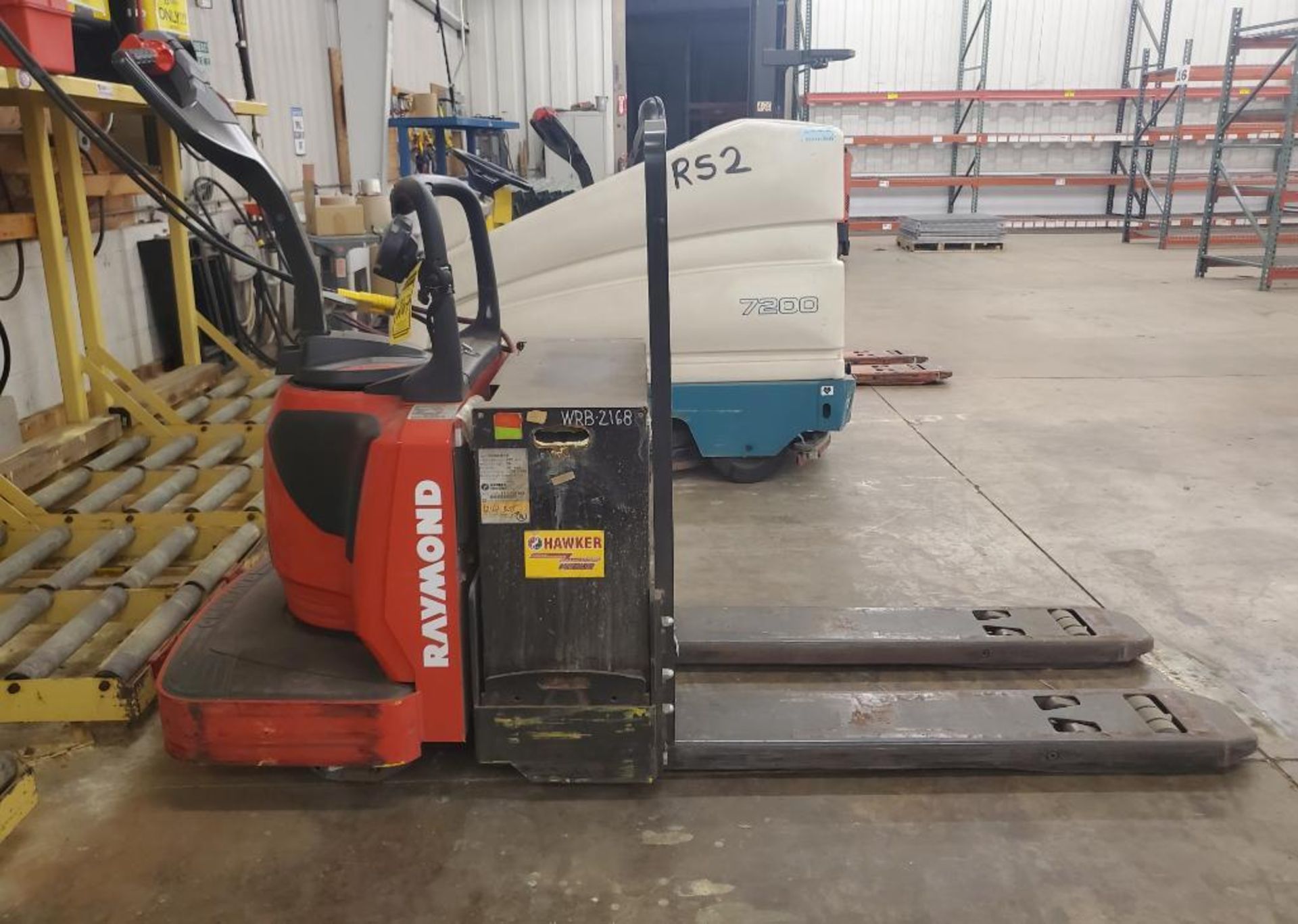 2015 RAYMOND 6,000 LB. CAPACITY ELECTRIC PALLET JACK; MODEL 8410, S/N 841-15-28373, 24-VOLTS, WITH