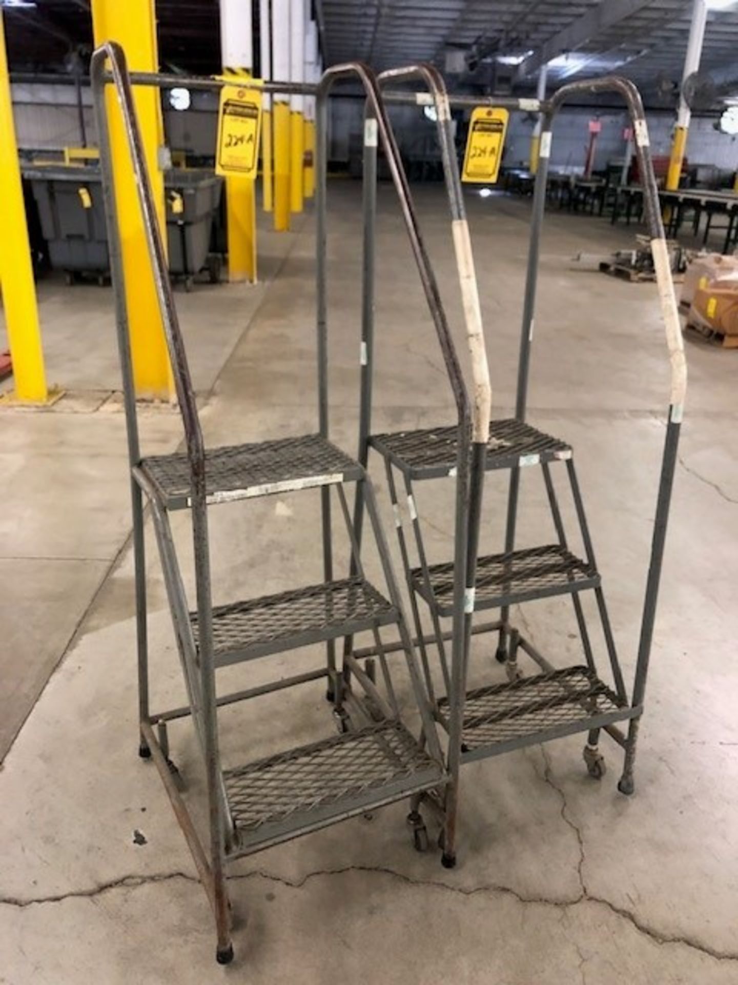 (2) TRI-ARC ROLLING LADDERS - Image 2 of 2