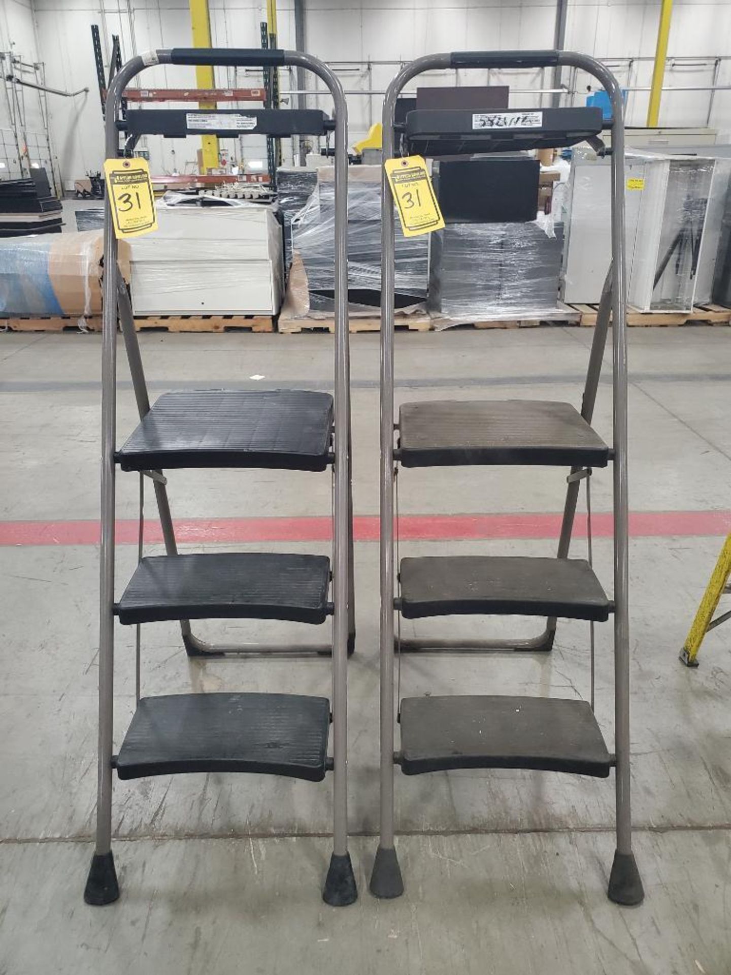 (2) PLASTIC STEP LADDERS