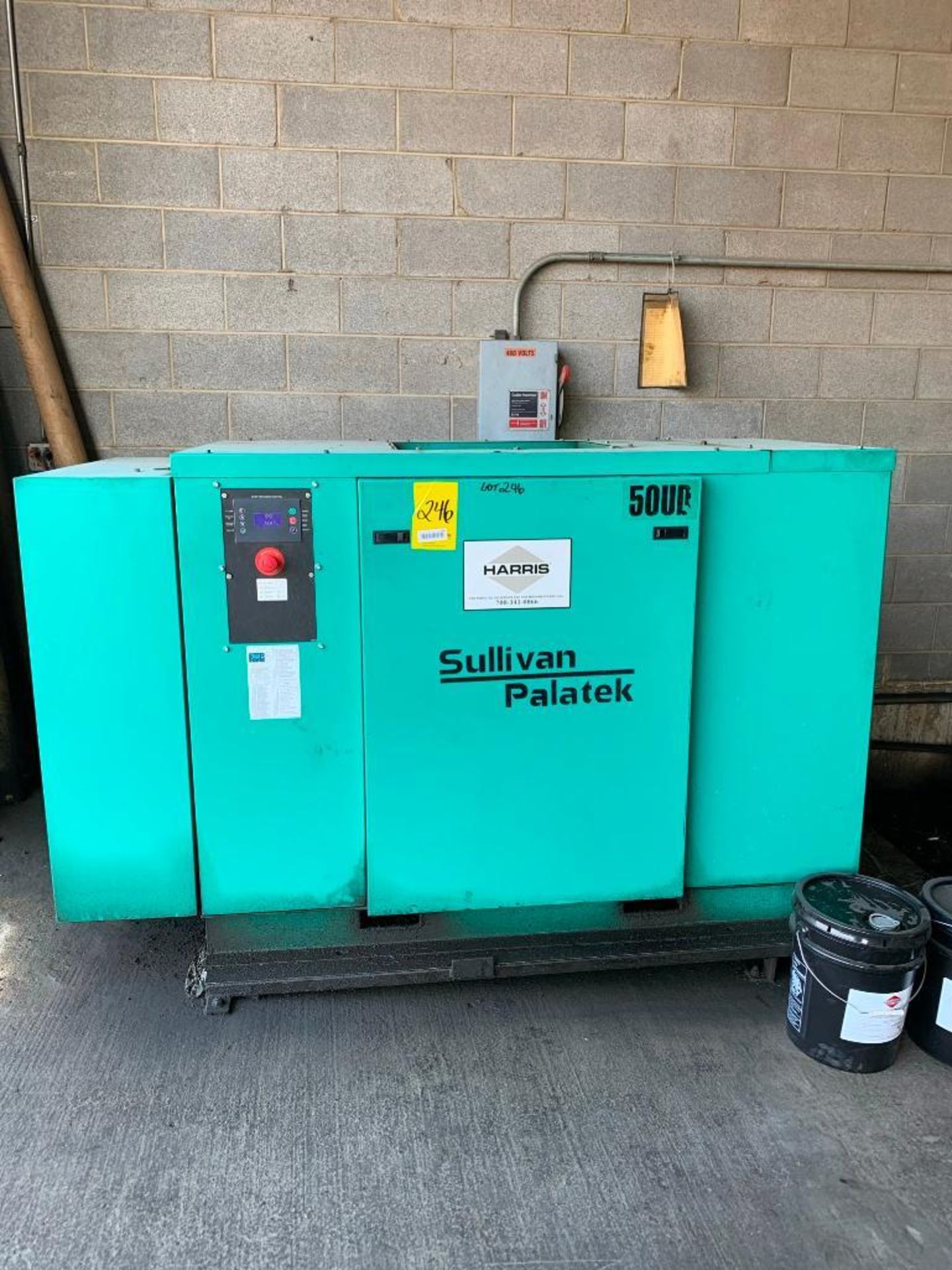 2006 SULLIVAN-PALATEK 50 HP. ROTARY SCREW AIR COMPRESSOR, MODEL 50UD, S/N 06M040