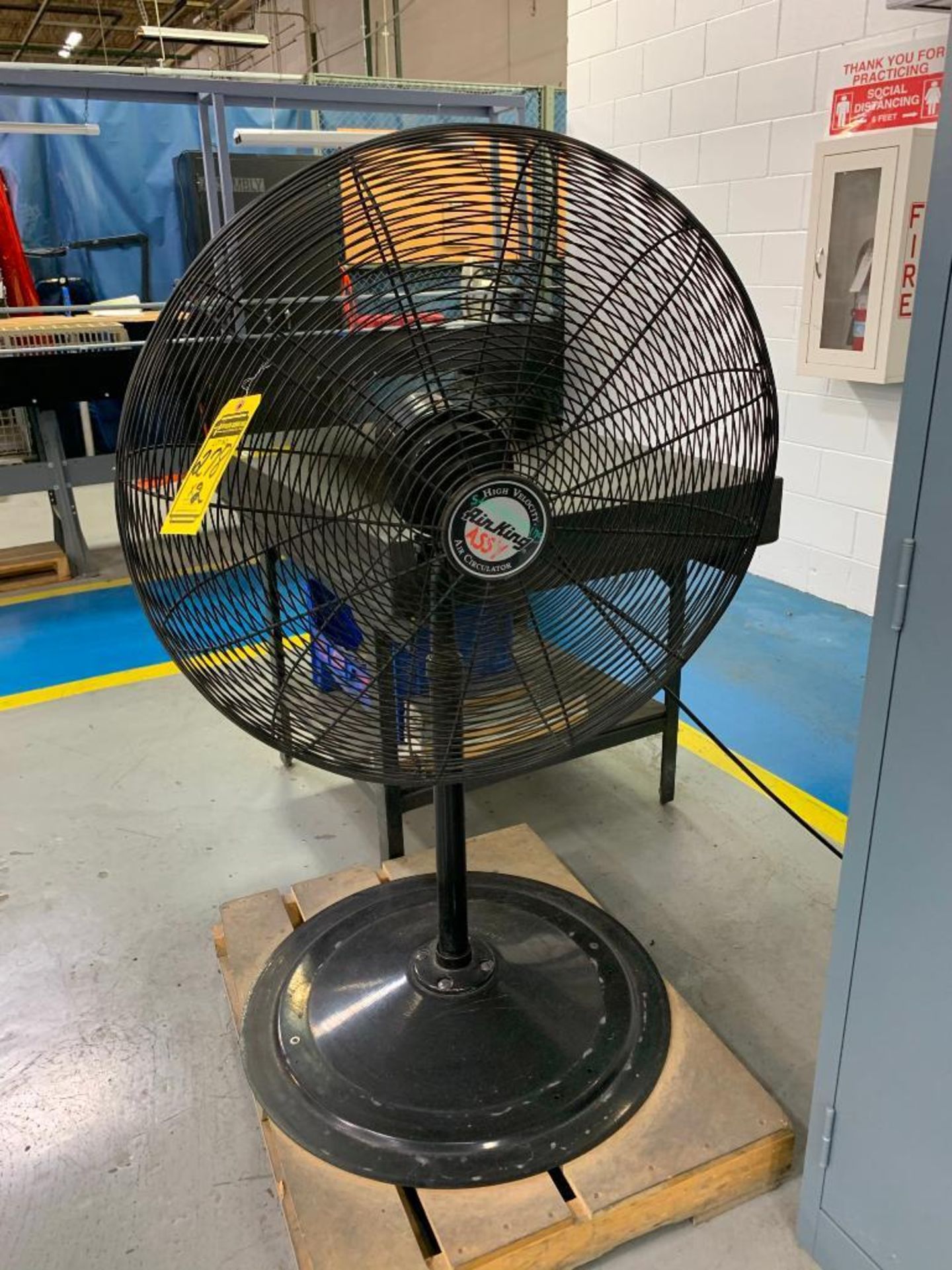 (2) ASSORTED PEDESTAL FANS