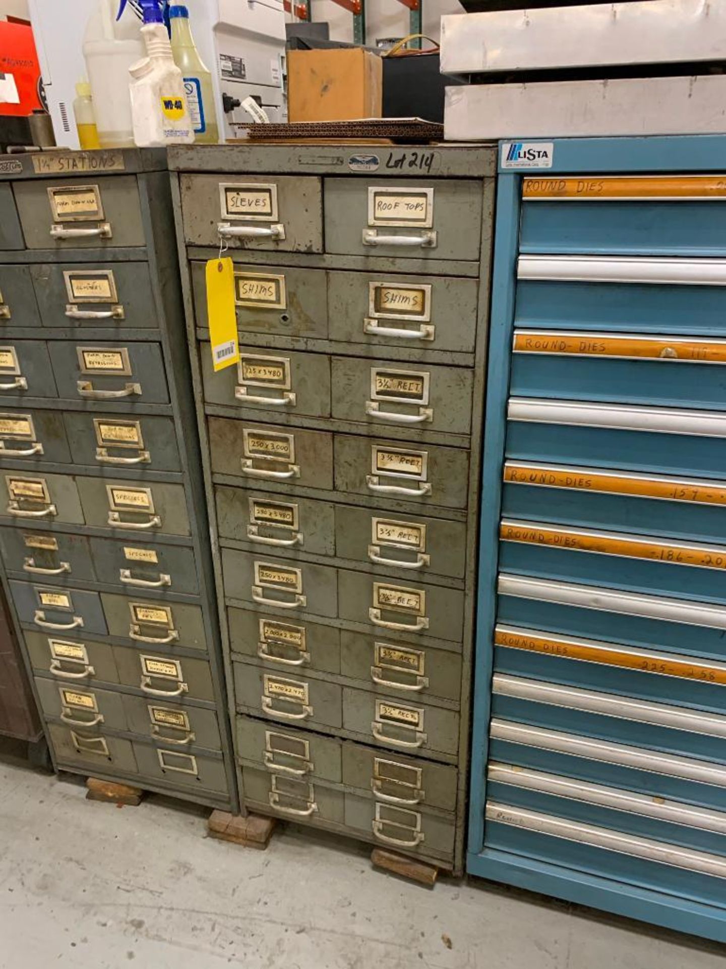 (2) STEEL AGE CABINETS W/TURRET PUNCH DIES