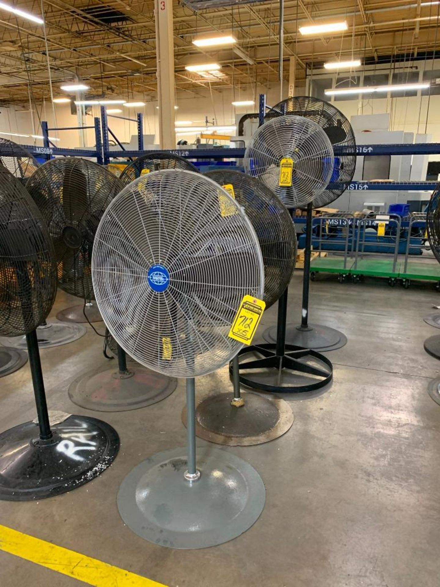 (5) INDUSTRIAL PEDESTAL FANS