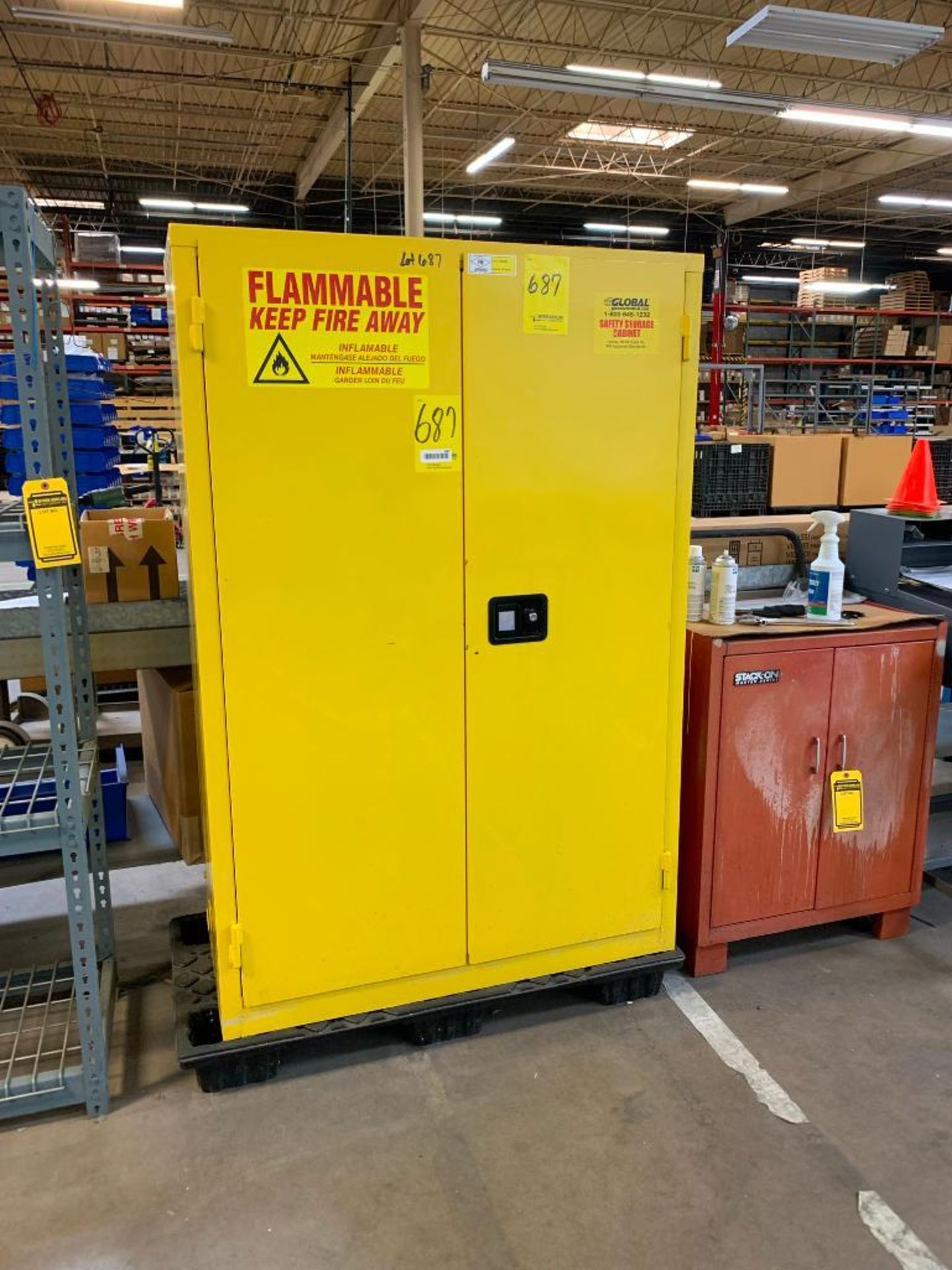 GLOBAL 45-GALLON FLAMMABLE LIQUIDS STORAGE CABINET