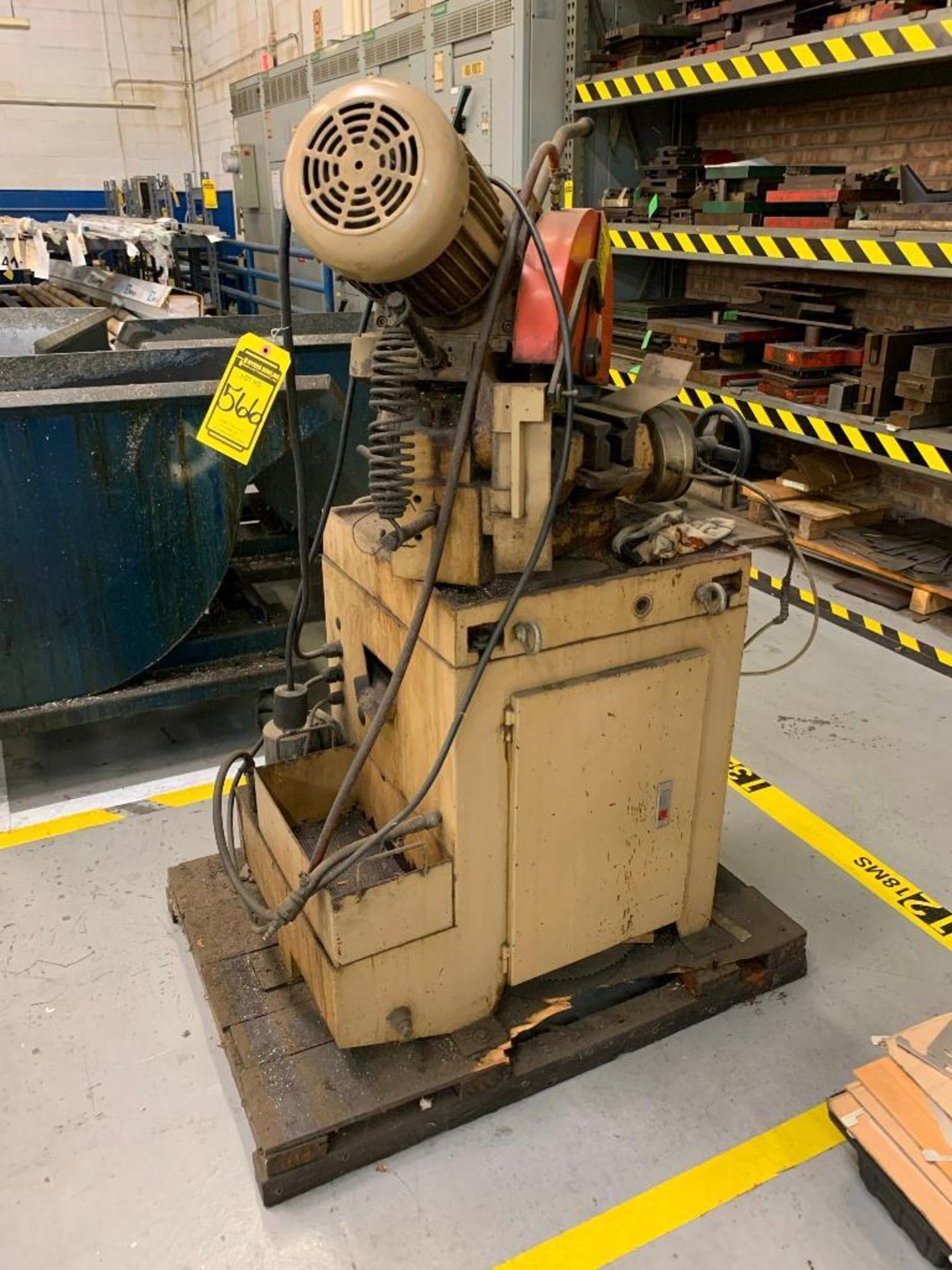 1998 KALAMAZOO CHOP SAW, MODEL FHC-350P, 230/60/3, S/N KC50202IL, 14'' BLADE CAP. - Image 2 of 2