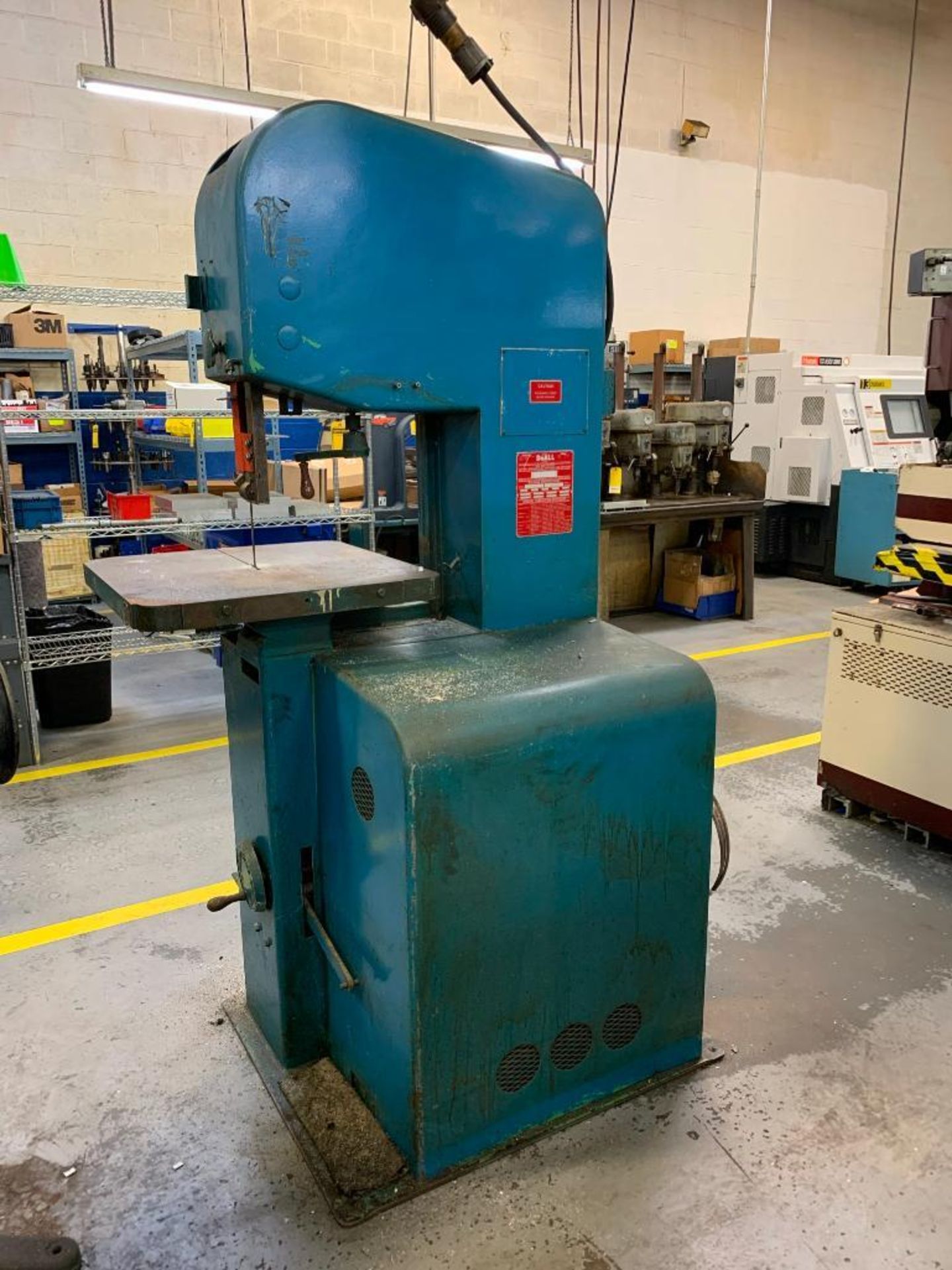 DOALL 16'' VERTICAL BAND SAW, MODEL 1612-0, S/N 209-66934, 220/60/3, 122'' BAND LENGTH, 120'' FILE L - Image 2 of 3