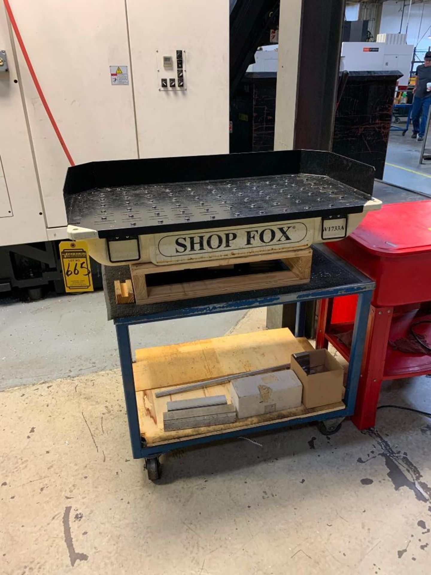 SHOP FOX W1733A PARTS WASHER W/CART