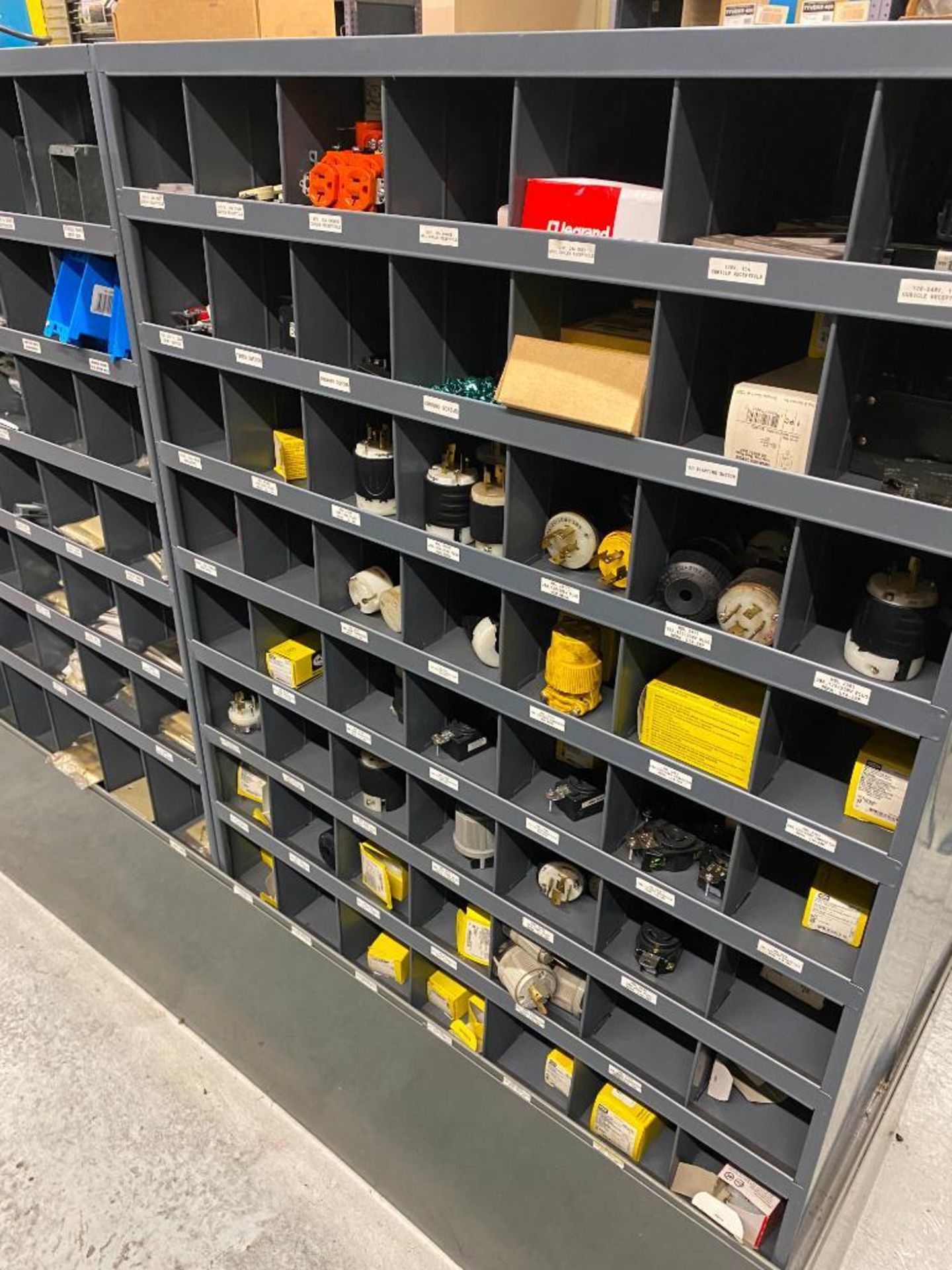 (2) SECTIONS OF PIGEONHOLE SHELVING AND CONTENTS OF ASSORTED 1/8'' - 1/2'' PIPE FITTINGS, AND CONDUI - Image 4 of 4