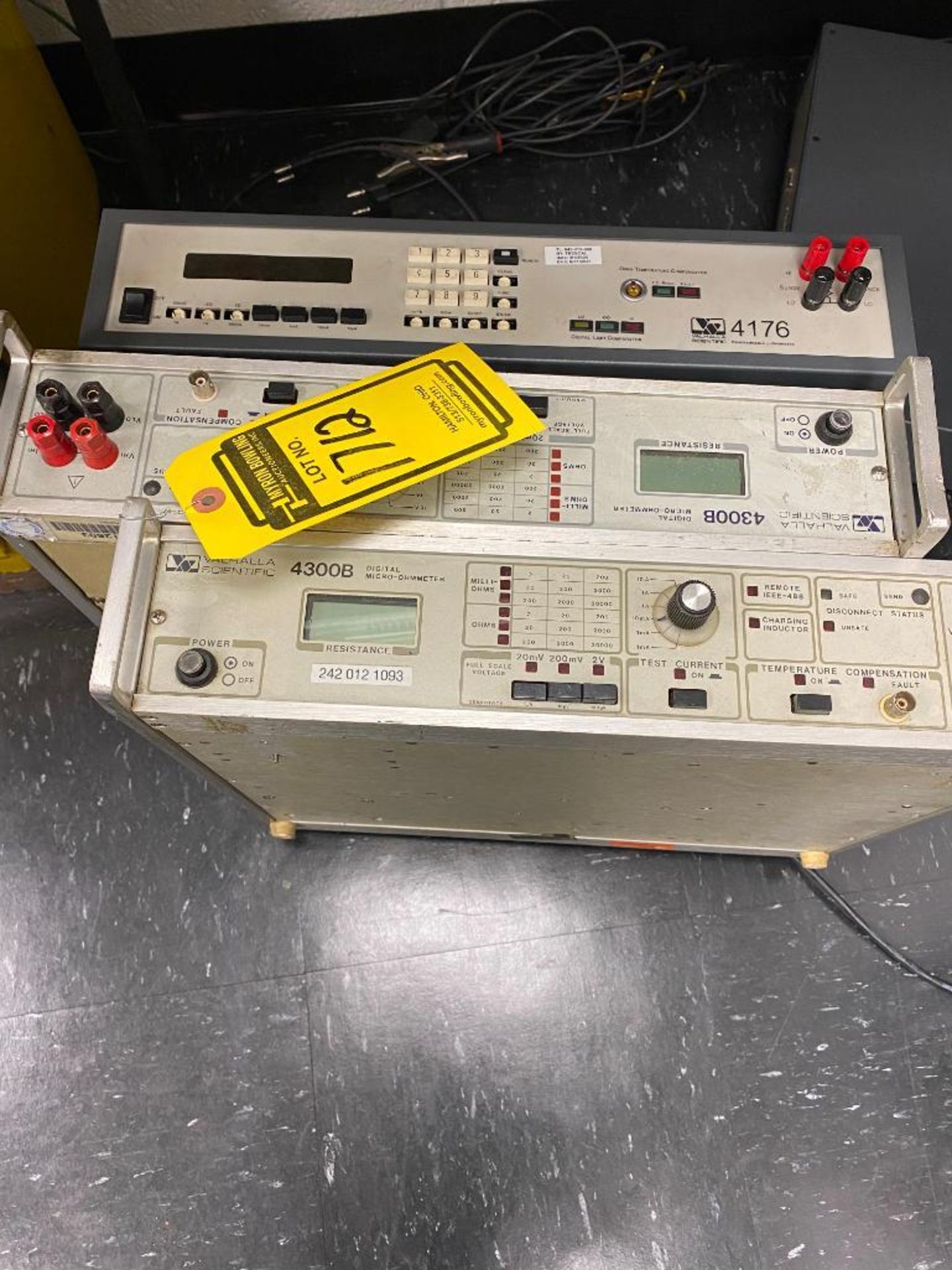 (7) DIGITAL MICRO-OHMMETERS, (1) YOKOGAWA WT300 POWER ANALYZER - Image 2 of 3