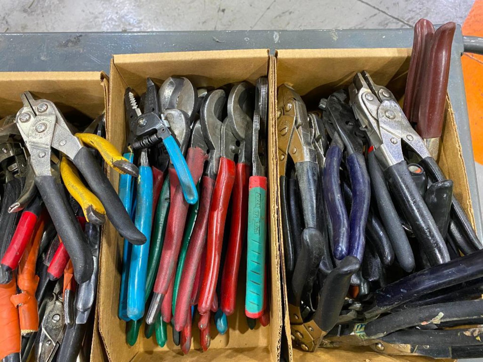 (3) BOXES OF ASSORTED CUTTERS, PLIERS, CRIMPERS - Image 3 of 3