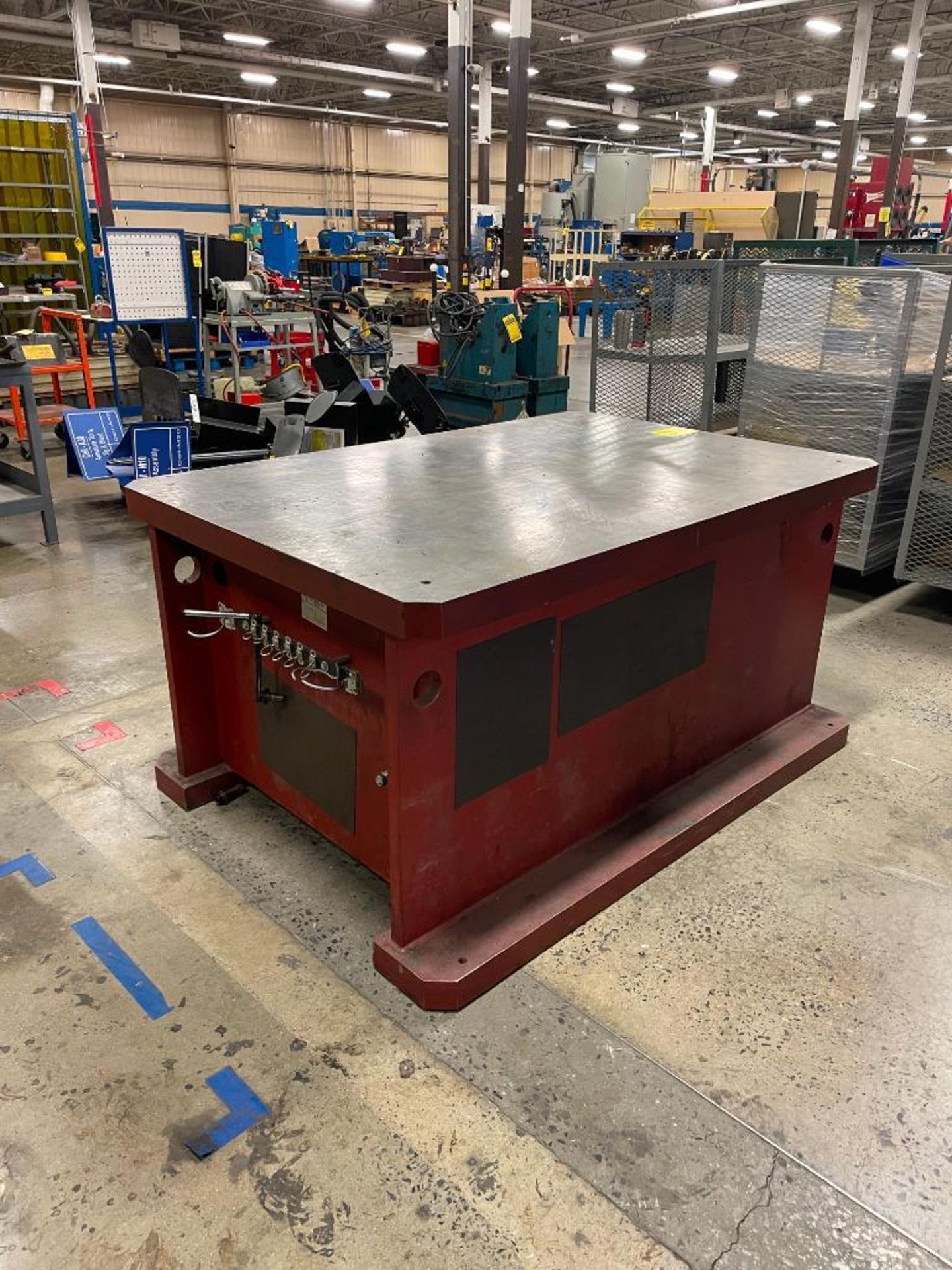 STEEL ALIGNMENT TABLE, 6' X 4' X 3'' - Image 2 of 2