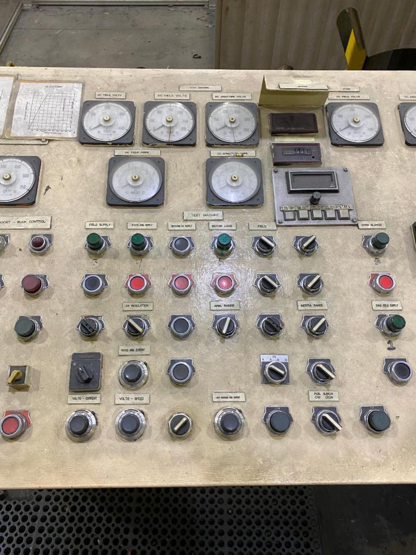 SHARED CONTROL PANEL FOR 60 HP & 500 HP MOTOR TEST STANDS, PUSH BUTTON CONTROL, ALLEN BRADLEY DIGITA - Image 3 of 4