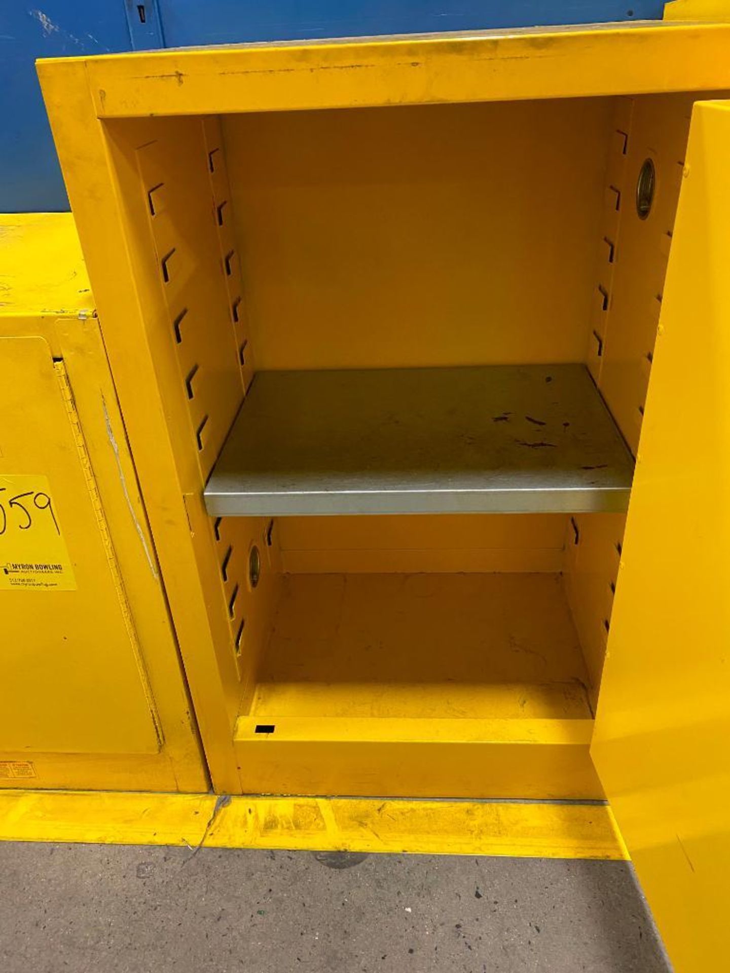 (2) FLAMMABLE LIQUID STORAGE CABINETS, 23'' X 18'' X 35'', 23'' X 36'' X 18'' - Image 2 of 3