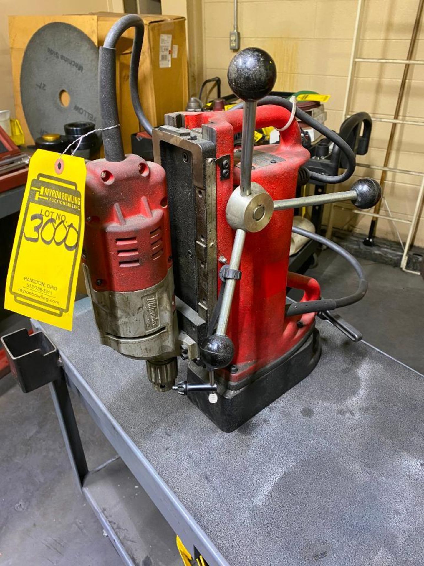 MILWAUKEE ELECTROMAGNETIC DRILL PRESS - Image 2 of 3