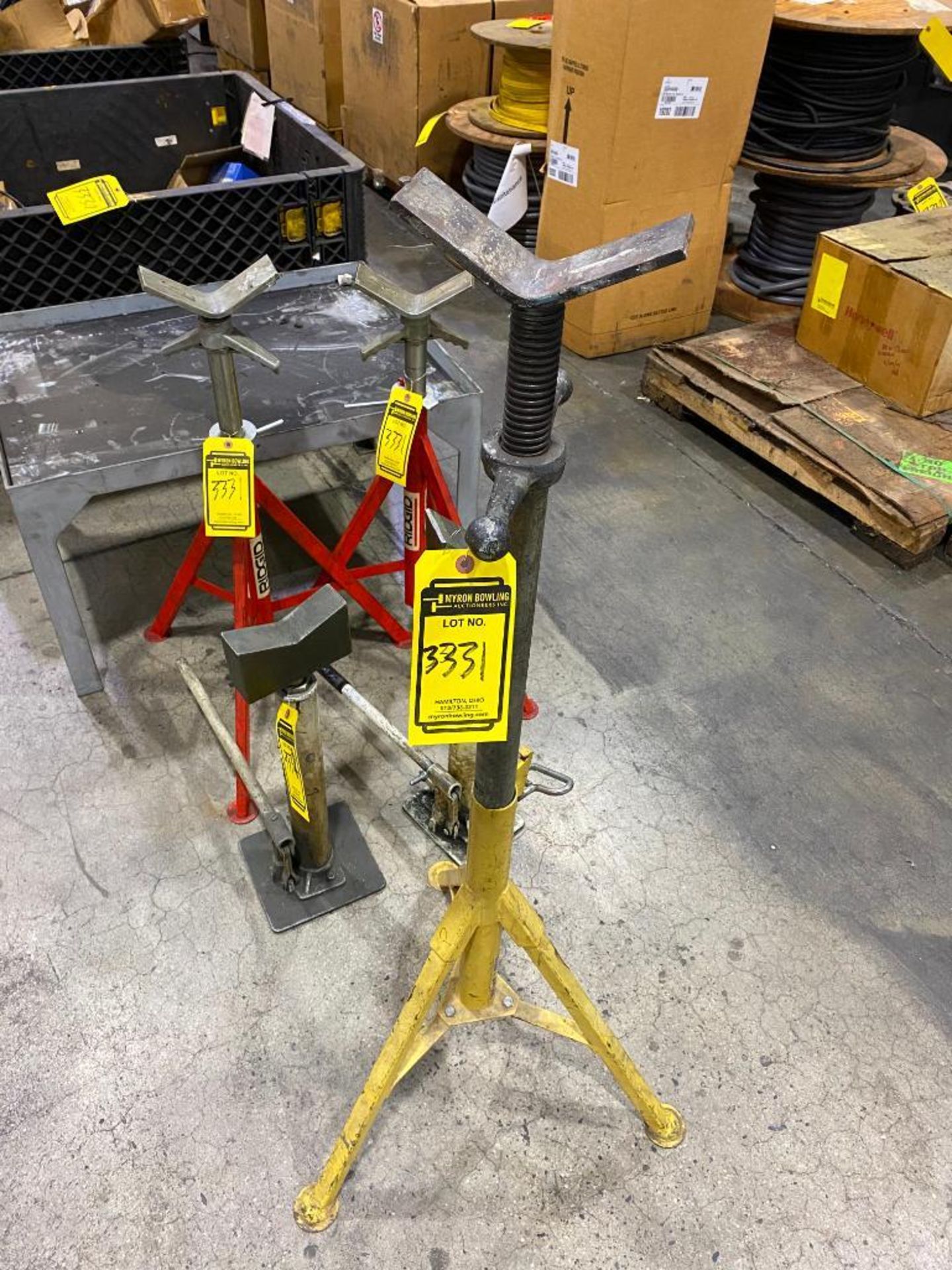 (5) ADJUSTABLE HEIGHT STANDS