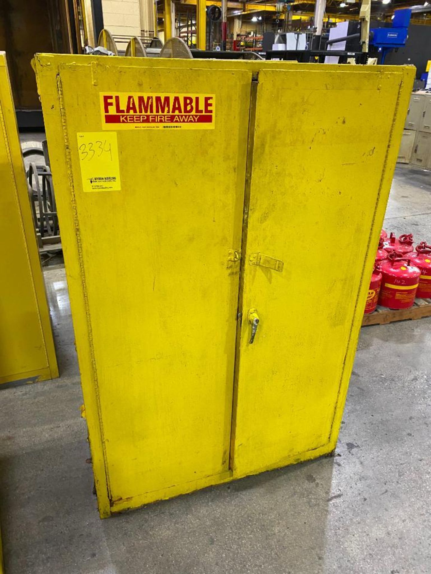 (4) ASSORTED SIZE FLAMMABLE LIQUID STORAGE CABINETS - Image 3 of 5