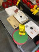 ASSORTED SANDING DISKS AND PAPERS