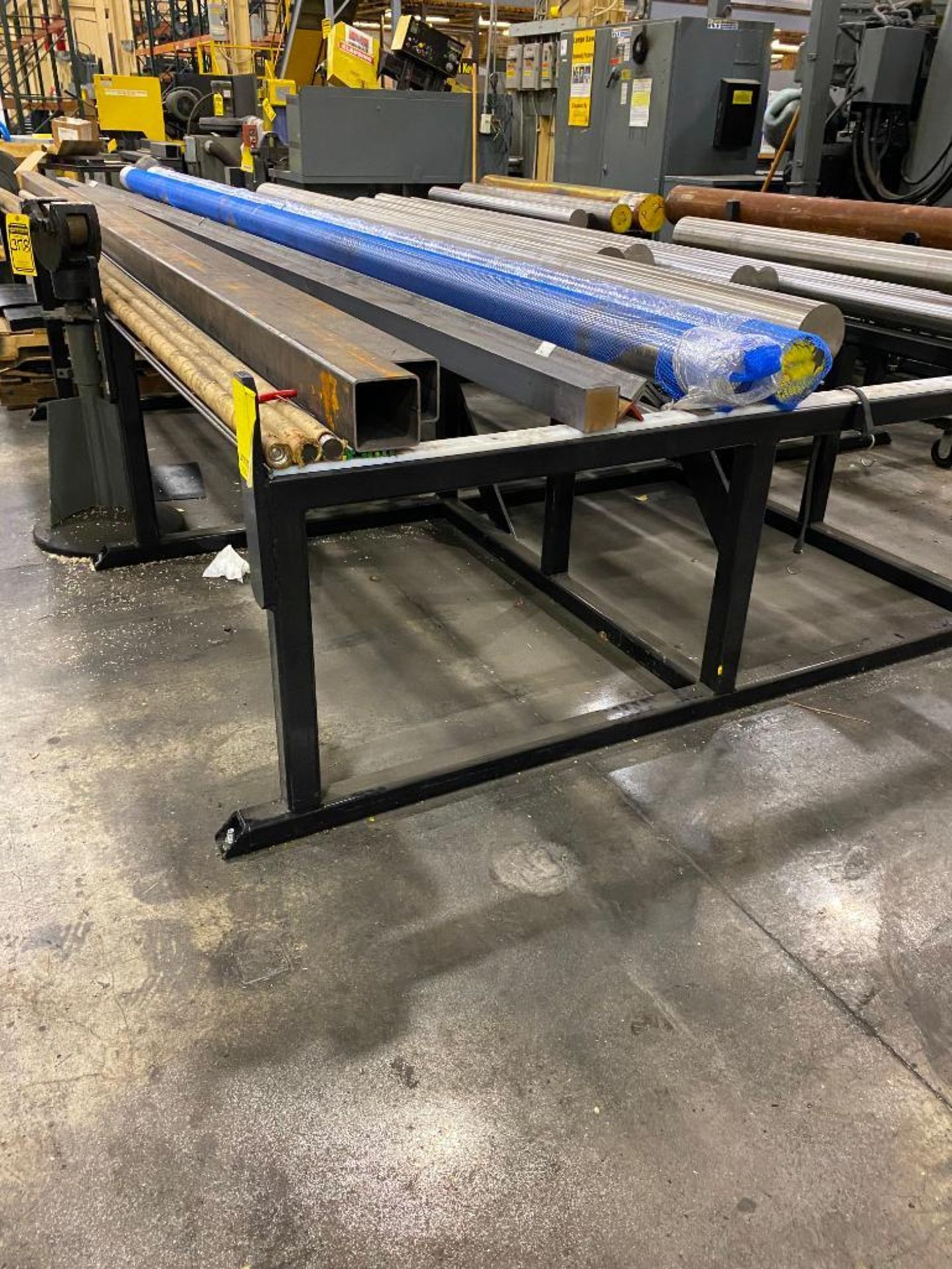 MATERIAL STORAGE RACK AND CONTENTS OF ASSORTED POLISHED ROUND STOCK, SQUARE TUBING, AND ANGLE IRON - Image 3 of 3