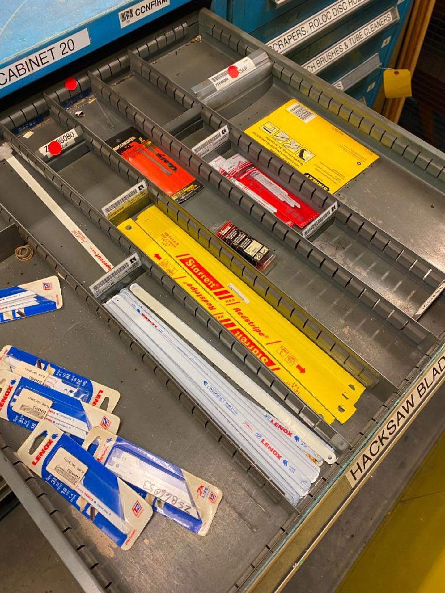 VIDMAR CABINET AND CONTENTS OF ALLEN WRENCHES, HOLE SAWS, BORING BARS - Image 2 of 12