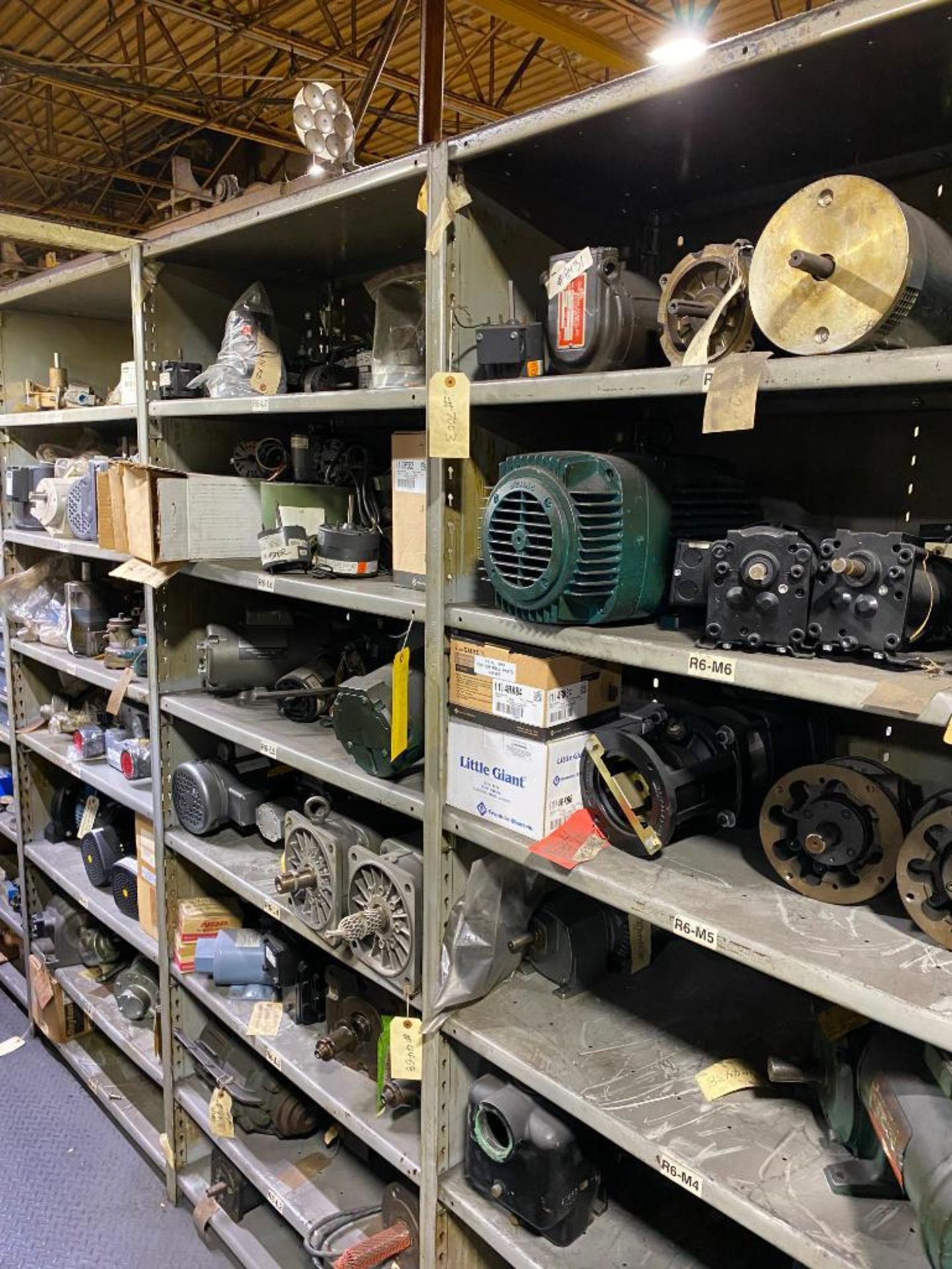 ASSORTED ELECTRIC MOTORS, SERVO MOTORS 20 HP - 1/3 HP, (275+/-) ASSORTED FRAMES AND VOLTAGES - Image 3 of 15