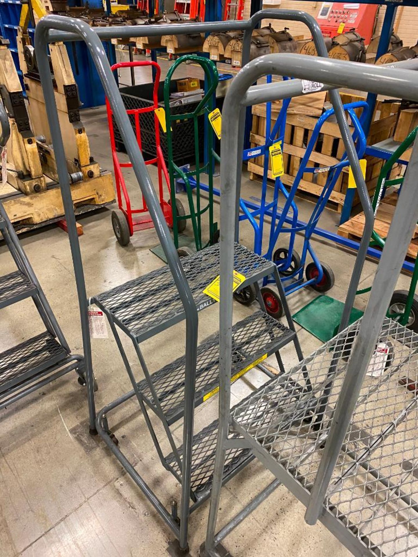(3) 3-STEP ROLLING LADDERS - Image 2 of 2