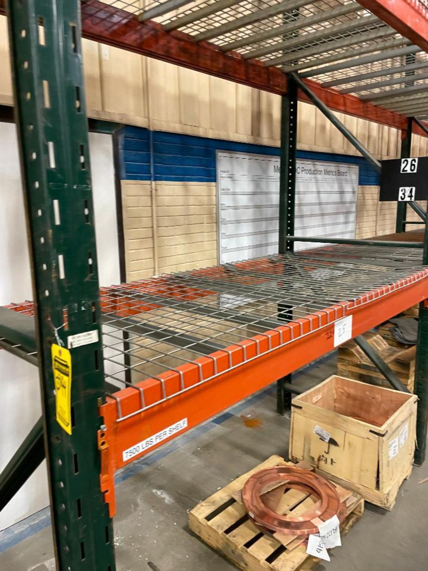 (7X) BAYS OF KEYSTONE GRAVITY LOCK PALLET RACKING, (8) 17' X 44'' UPRIGHTS, (42) 6 1/2''X96'' HORIZO - Image 3 of 3