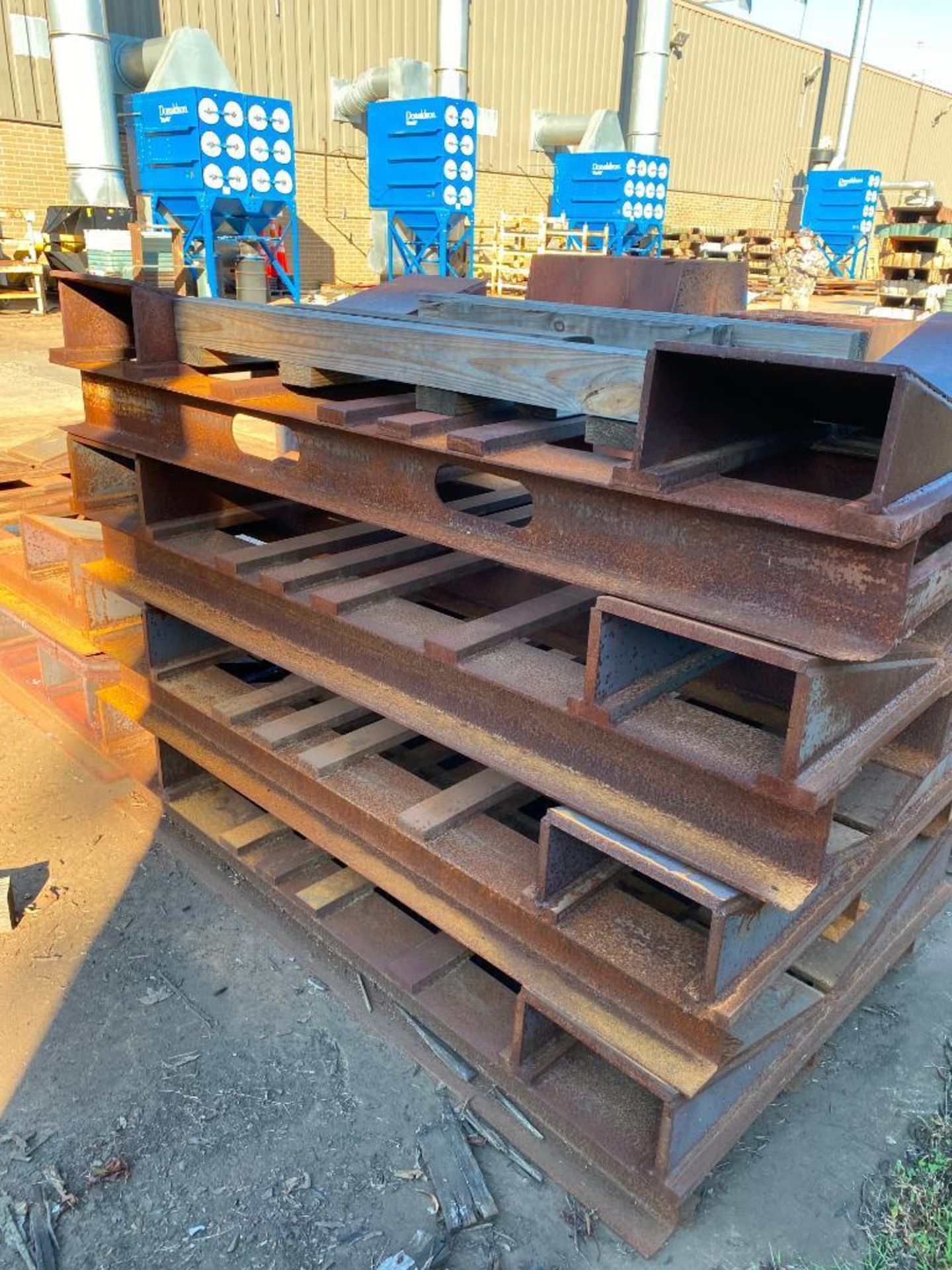 (6) CUSTOM STEEL CYLINDER HOLDING PALLETS, 6' X 44'' X 14'' - Image 2 of 2