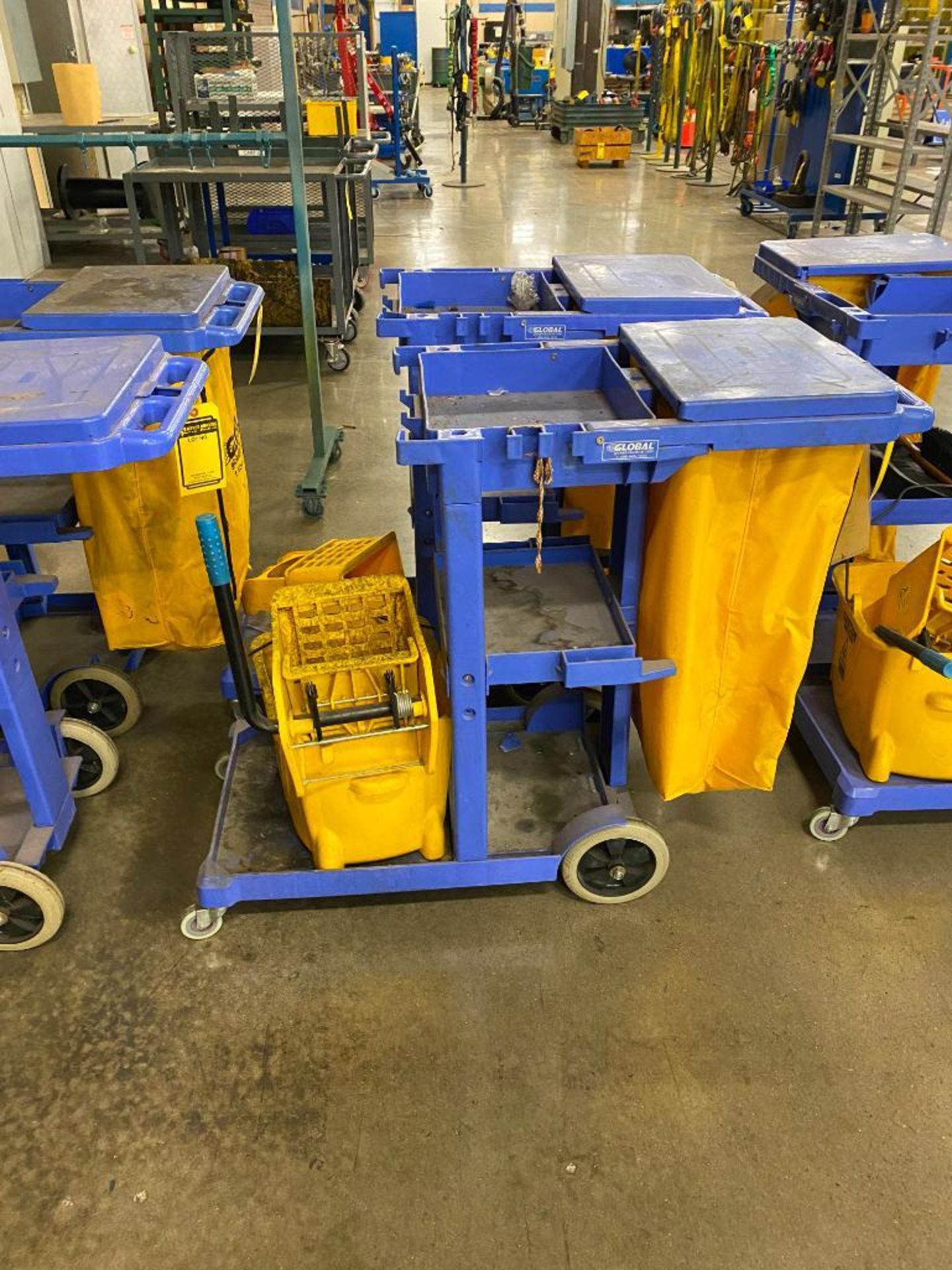 (5) JANITOR CARTS AND ASSORTED MOP BUCKETS - Image 3 of 3