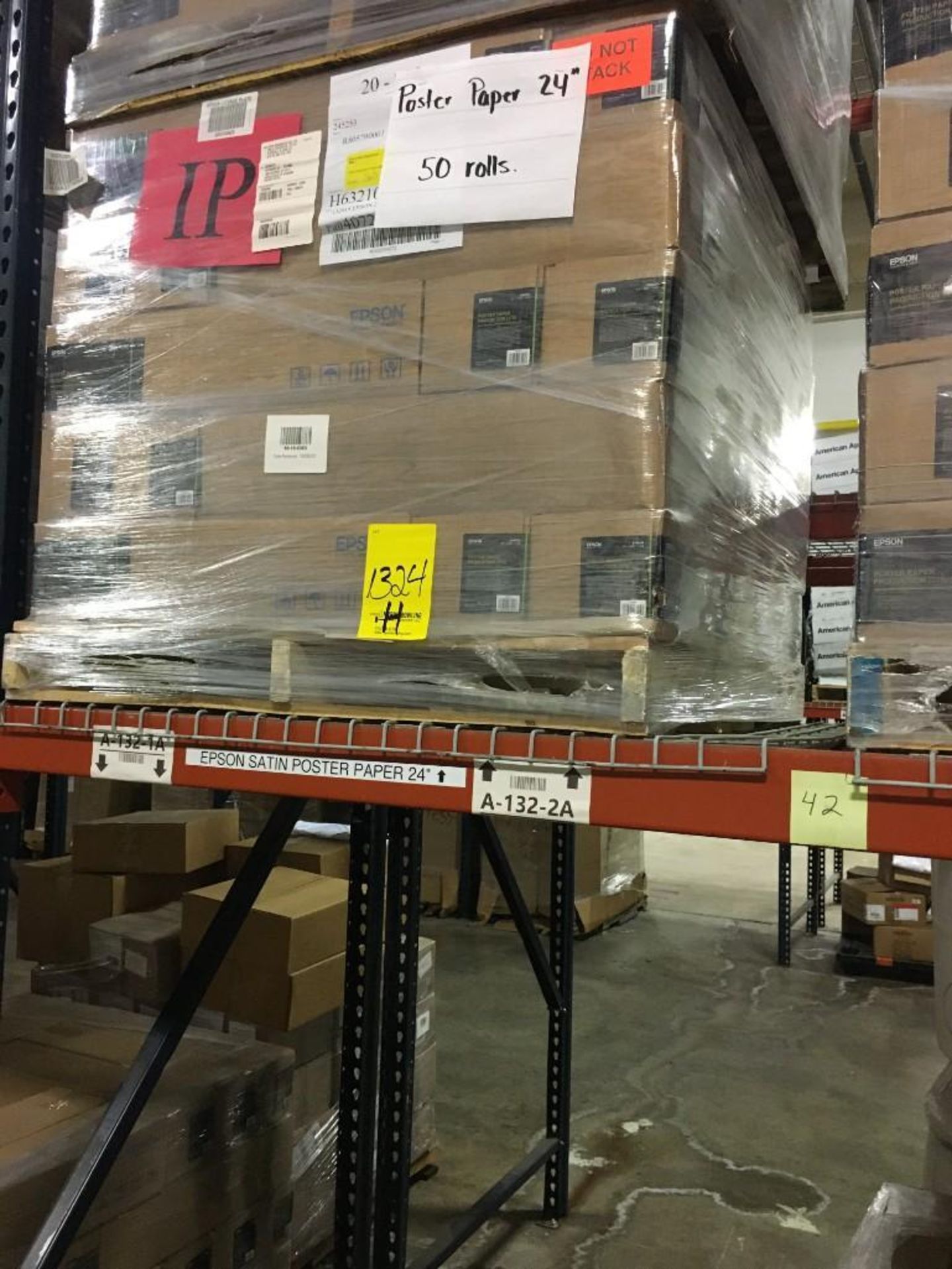 (50) BOXES OF EPSON 24 IN X 200 FT, (1) ROLL, POSTER PAPER, PRODUCTION (175)