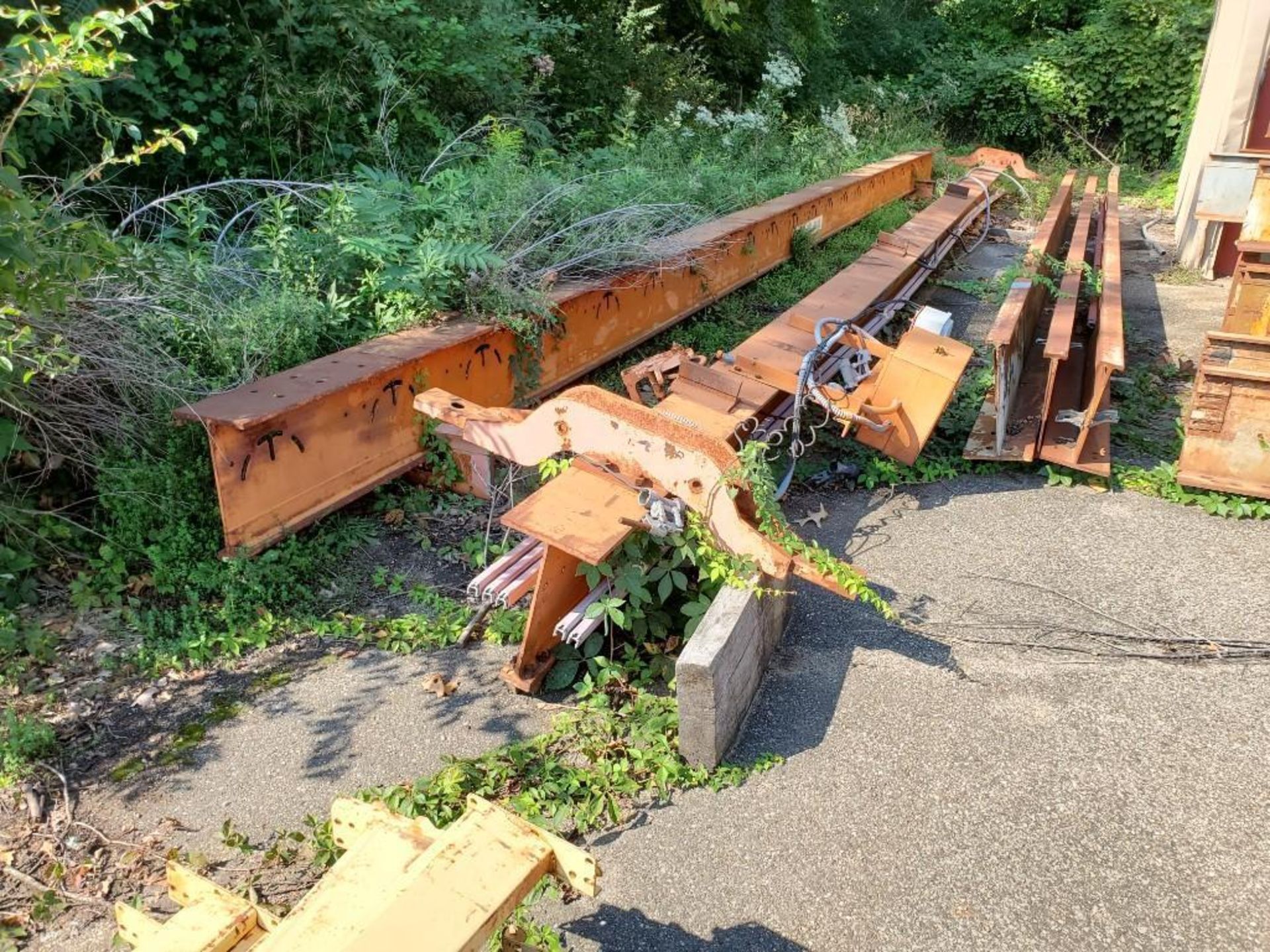 (50 +/-) CLEVELAND TRAMRAIL OVERHEAD BRIDGE CRANE BEAMS UP TO 38' & 6-TON CAPACITY, SOME WITH TROLLE - Image 6 of 127