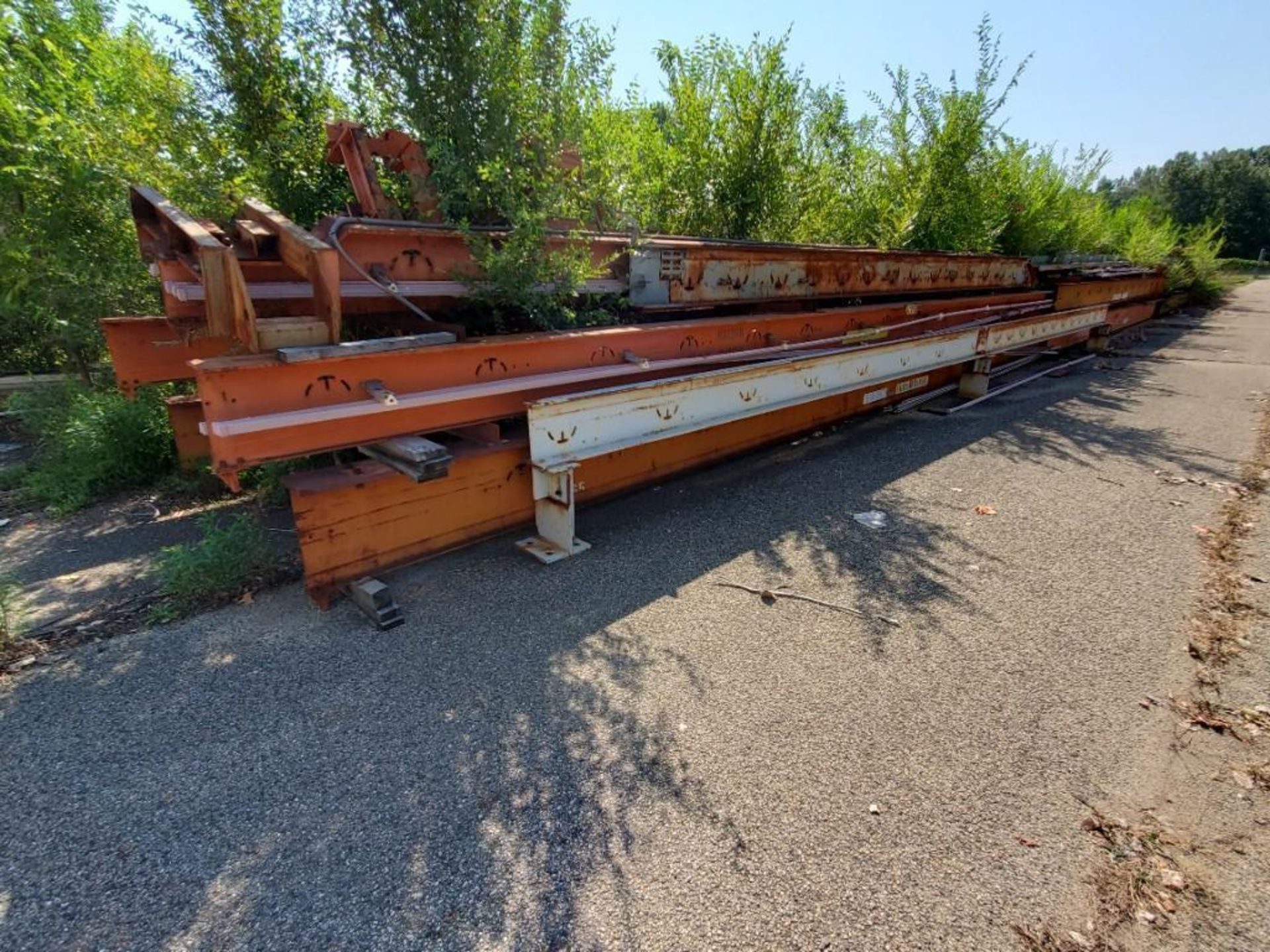 (50 +/-) CLEVELAND TRAMRAIL OVERHEAD BRIDGE CRANE BEAMS UP TO 38' & 6-TON CAPACITY, SOME WITH TROLLE - Image 21 of 127