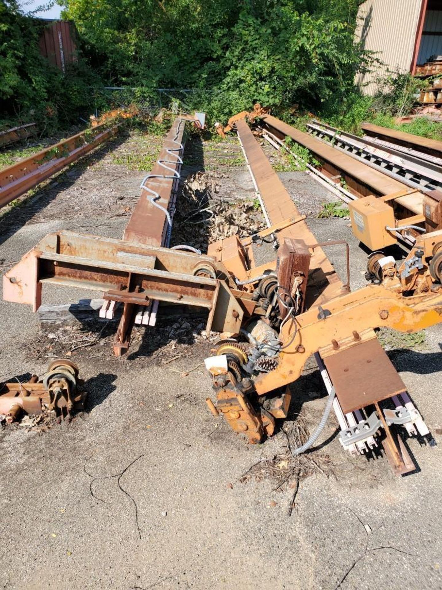 (50 +/-) CLEVELAND TRAMRAIL OVERHEAD BRIDGE CRANE BEAMS UP TO 38' & 6-TON CAPACITY, SOME WITH TROLLE - Image 4 of 127