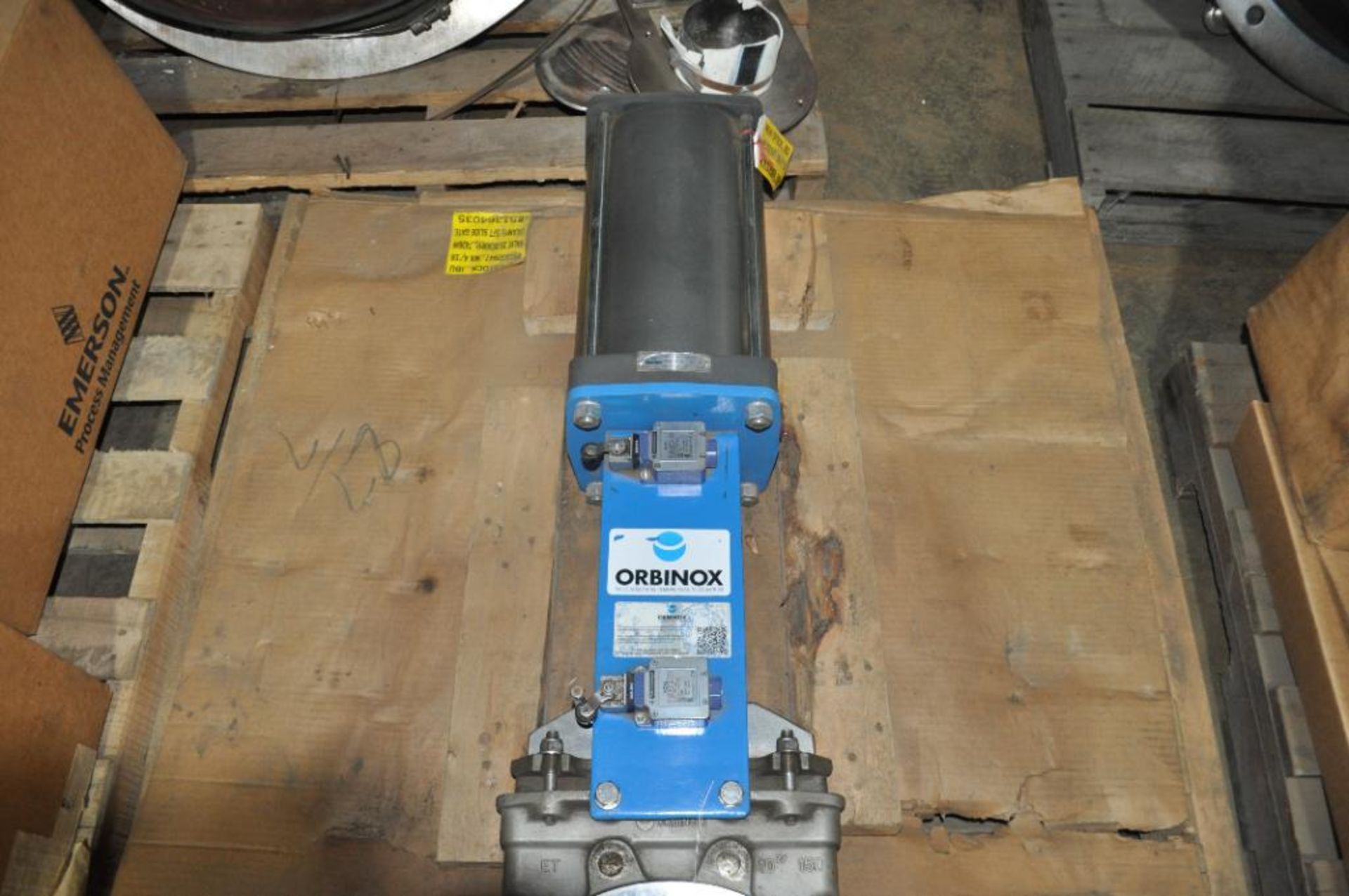 ORBINOX CYLORBEXET10.0 STAINLESS STEEL ACTUATED KNIFE GATE VALVE 10'', NEW - Image 3 of 4