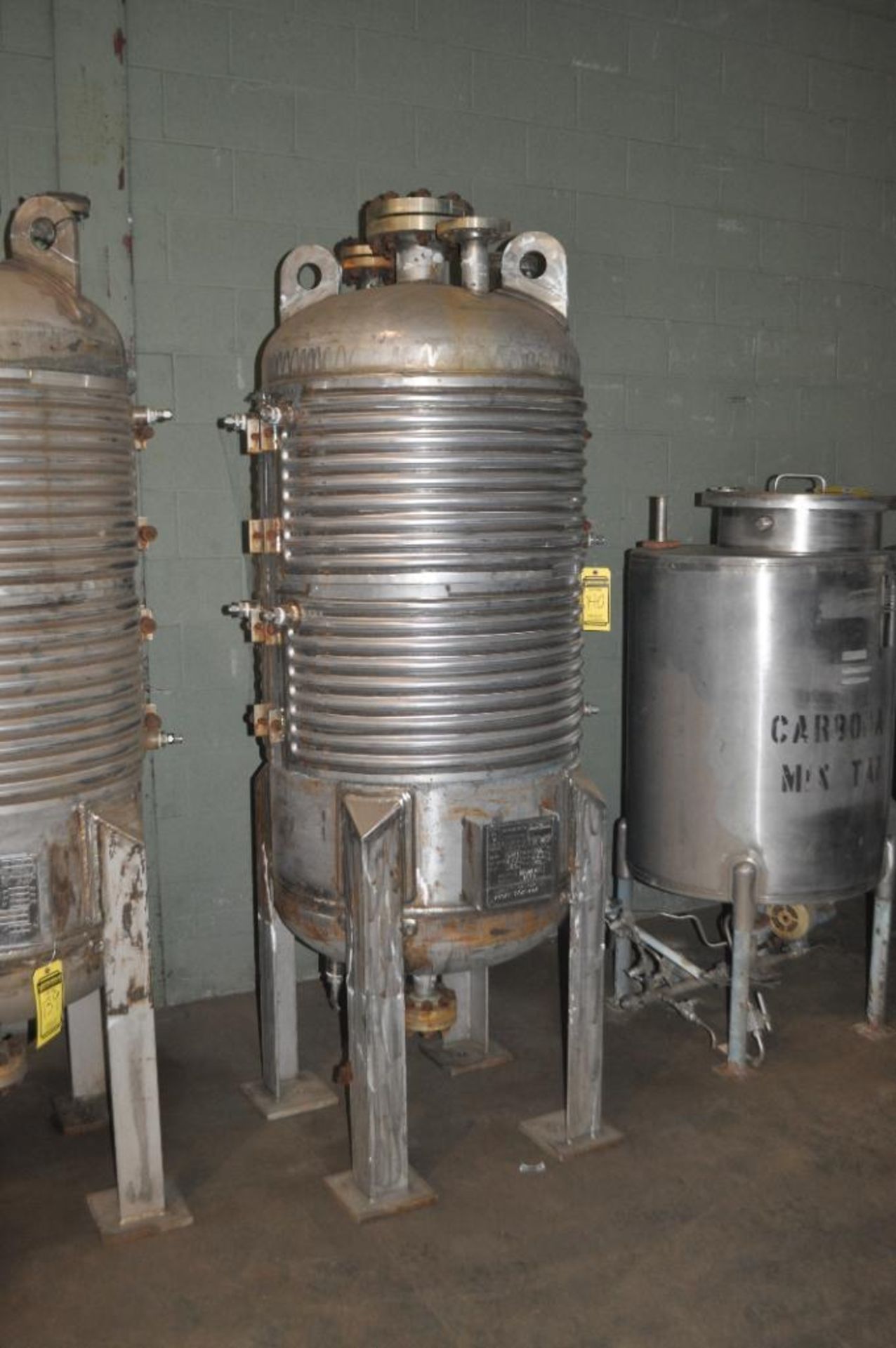 APPROX. 150-GALLON 316 STAINLESS STEEL JACKETED REACTOR, 400 PSI - Image 3 of 4