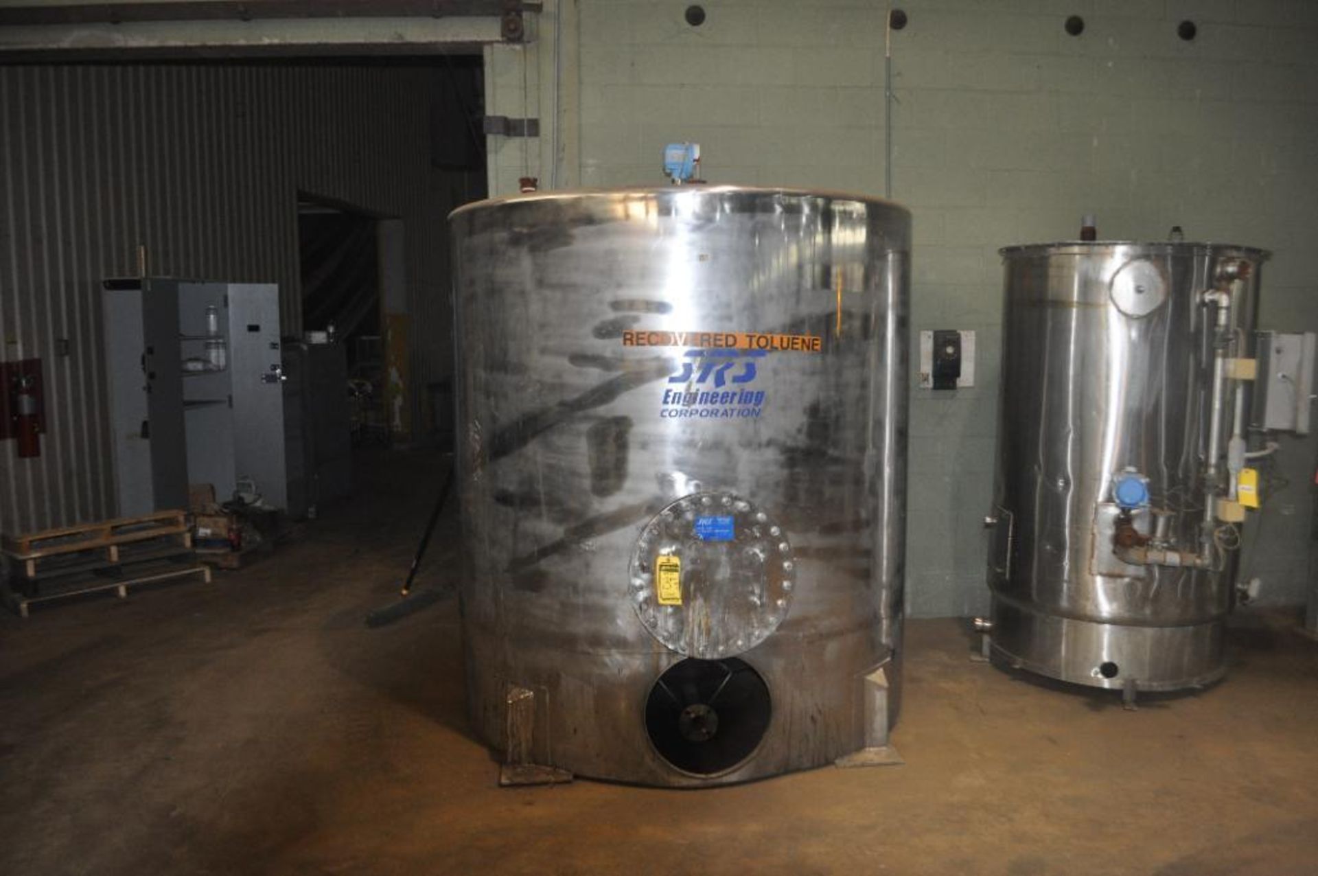 SRS CT-1500 316 STAINLESS STEEL APPROX. 1,500-GALLON STORAGE TANK